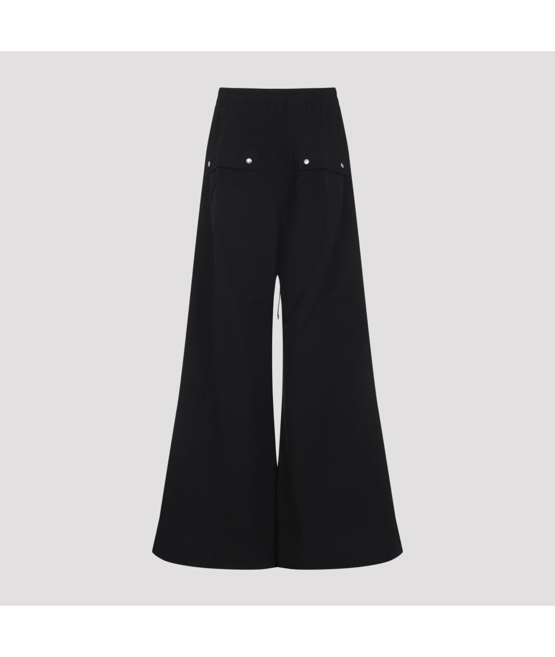 RICK OWENS DRKSHDW Черные хлопковые повседневные брюки, фото 2