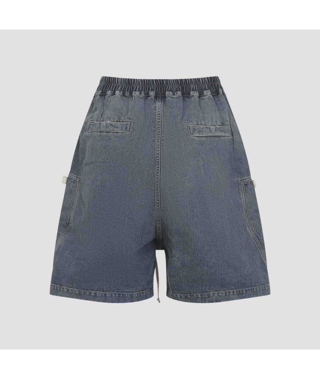 RICK OWENS DRKSHDW Синие хлопковые шорты, фото 2