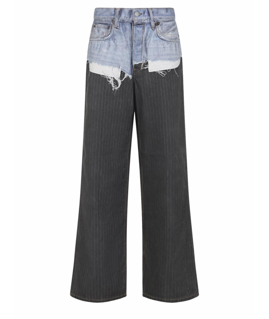 ACNE STUDIOS Мульти хлопковые прямые джинсы, фото 1