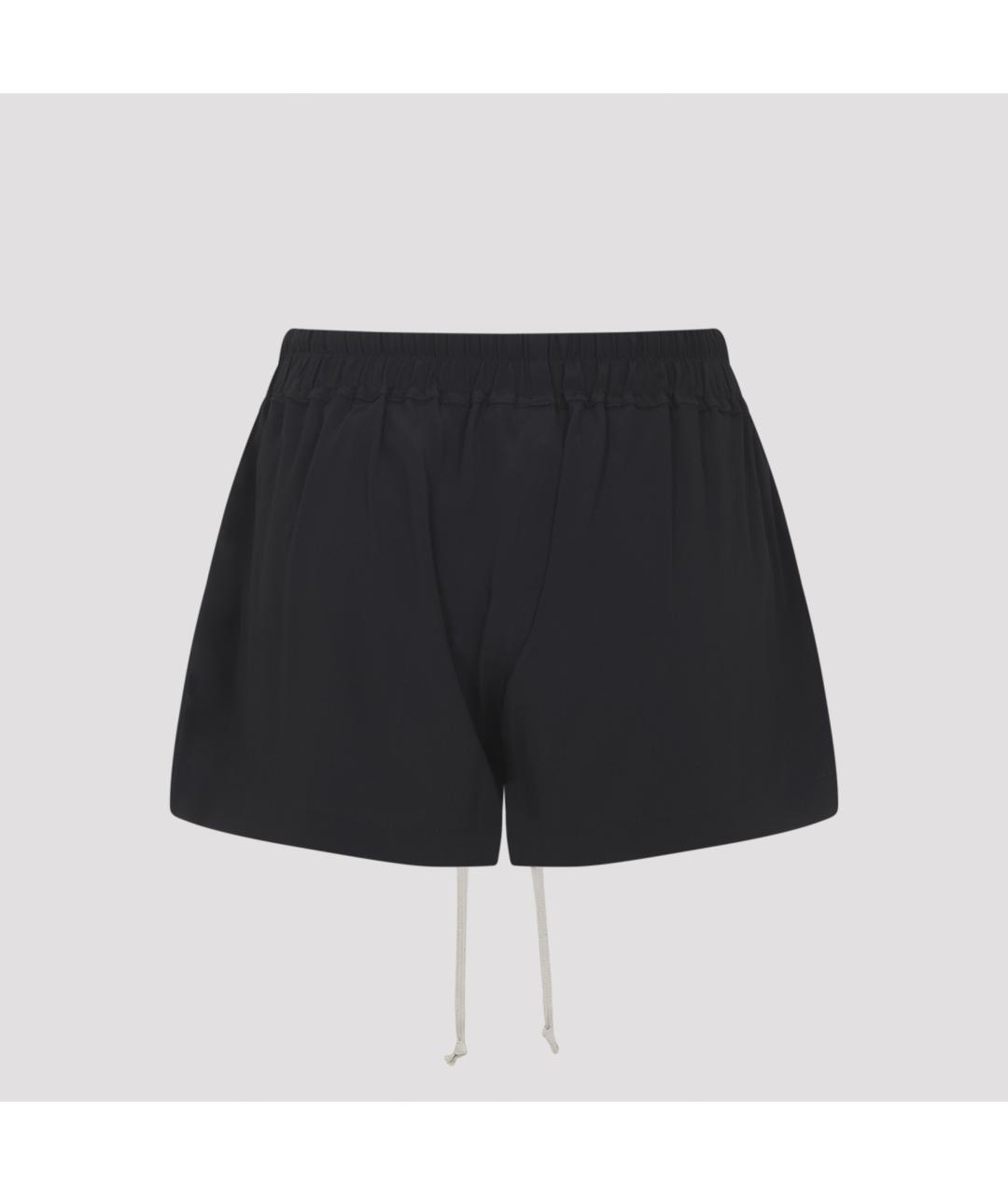 RICK OWENS Черные ацетатные шорты, фото 2