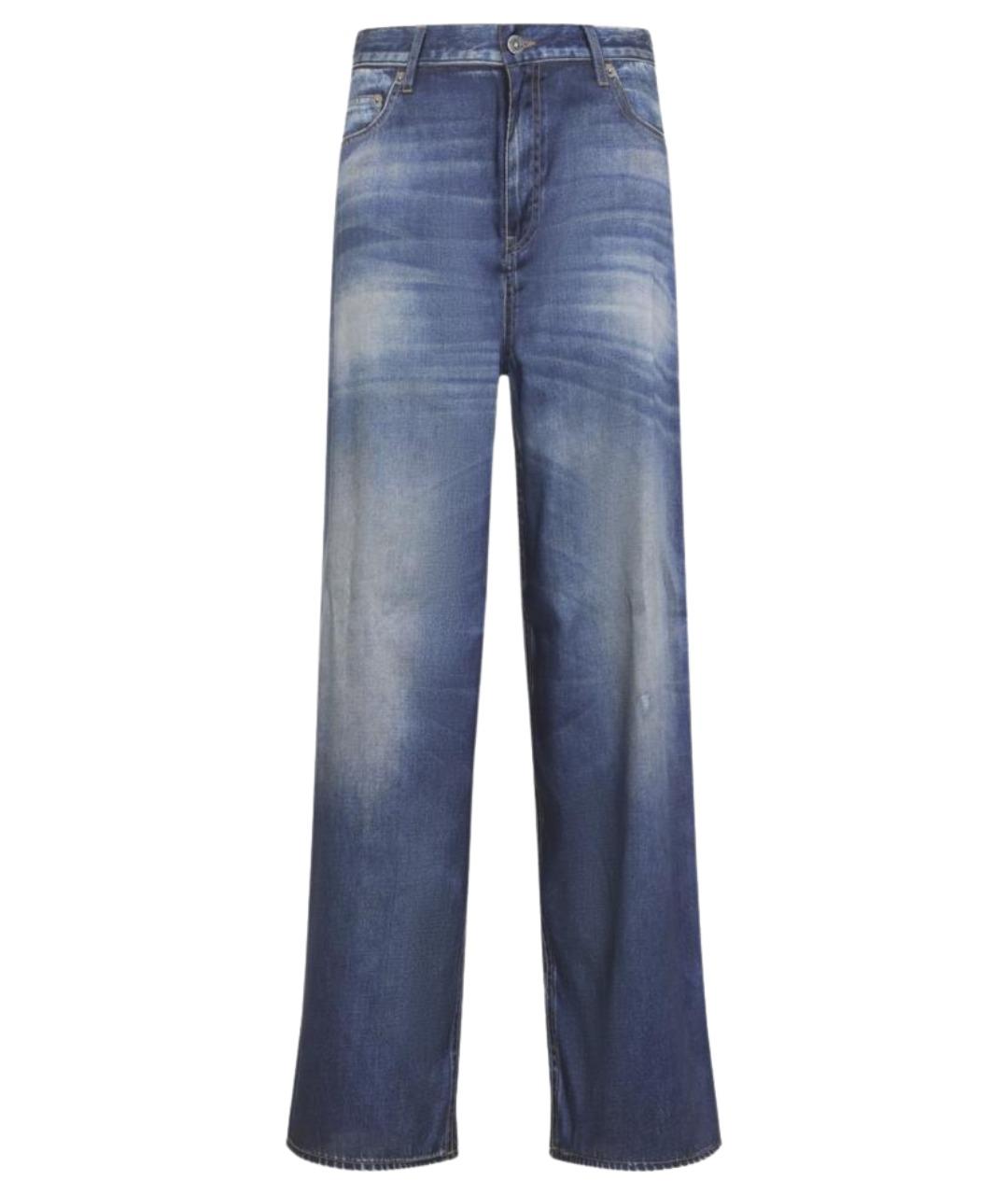 GOLDEN GOOSE DELUXE BRAND Синие прямые джинсы, фото 1