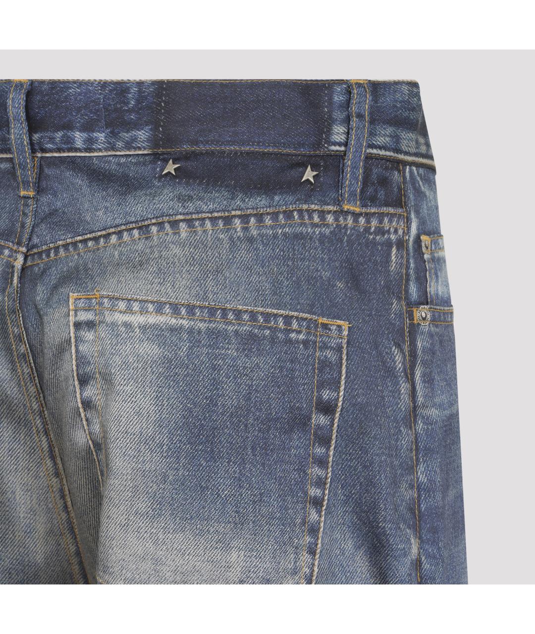 GOLDEN GOOSE DELUXE BRAND Синие прямые джинсы, фото 3