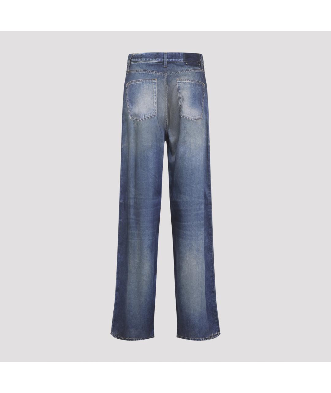 GOLDEN GOOSE DELUXE BRAND Синие прямые джинсы, фото 2