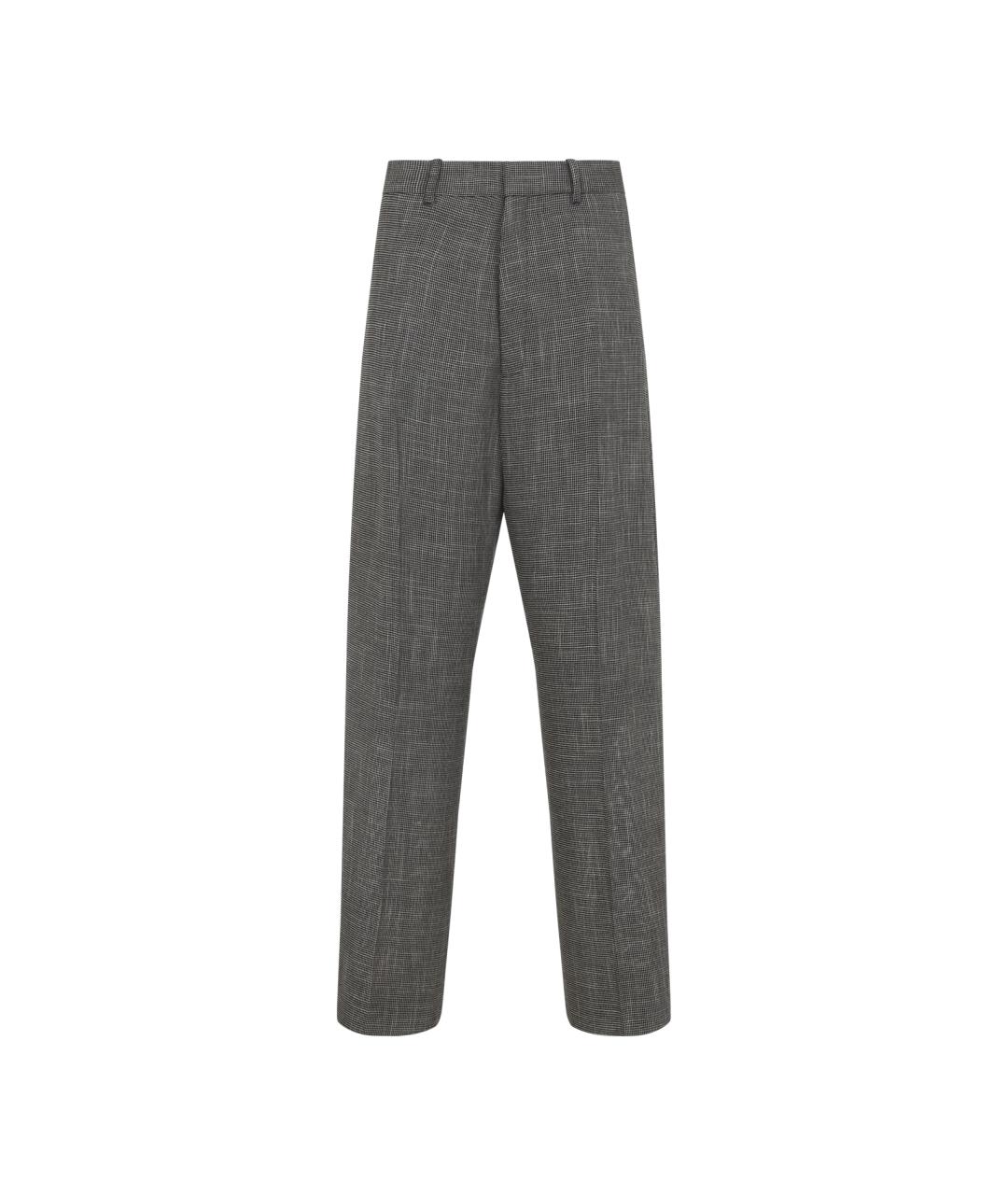 PHOEBE PHILO Мульти полиамидовые прямые брюки, фото 1