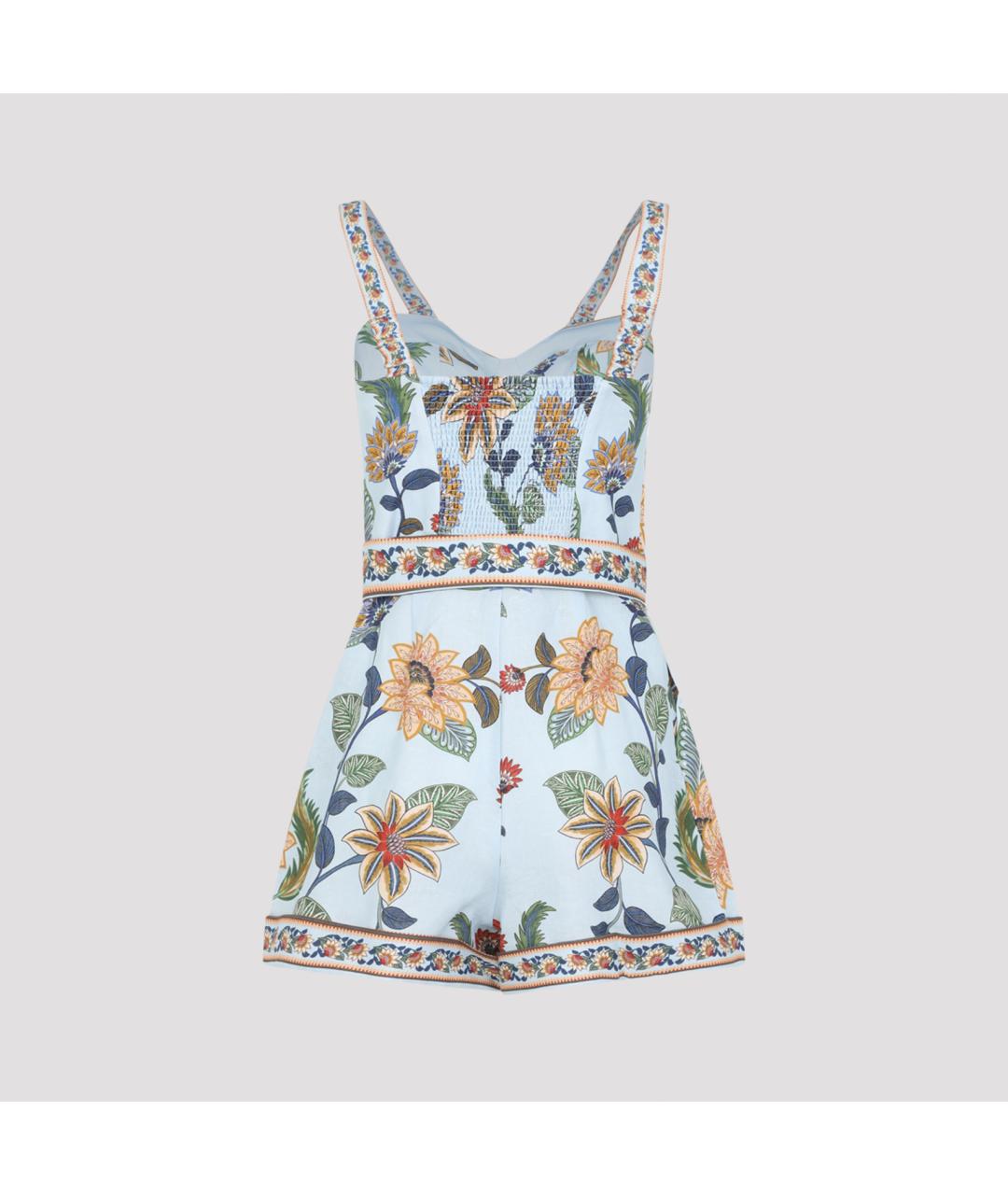 FARM RIO Мульти льняной комбинезон, фото 2