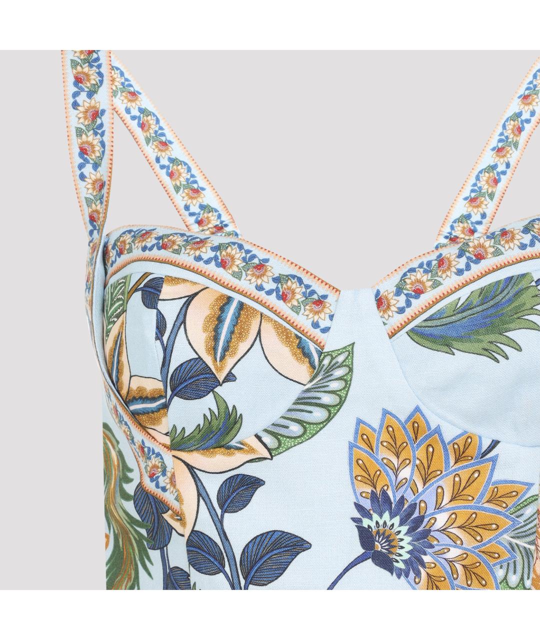 FARM RIO Мульти льняной комбинезон, фото 4