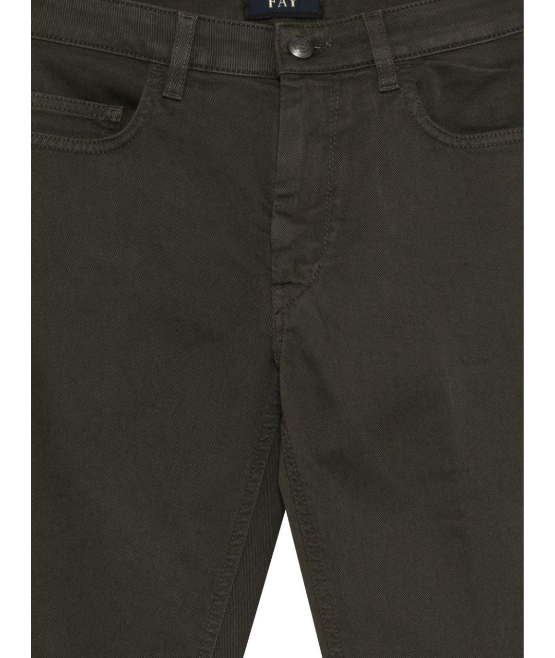 FAY Хлопковые прямые джинсы, фото 3