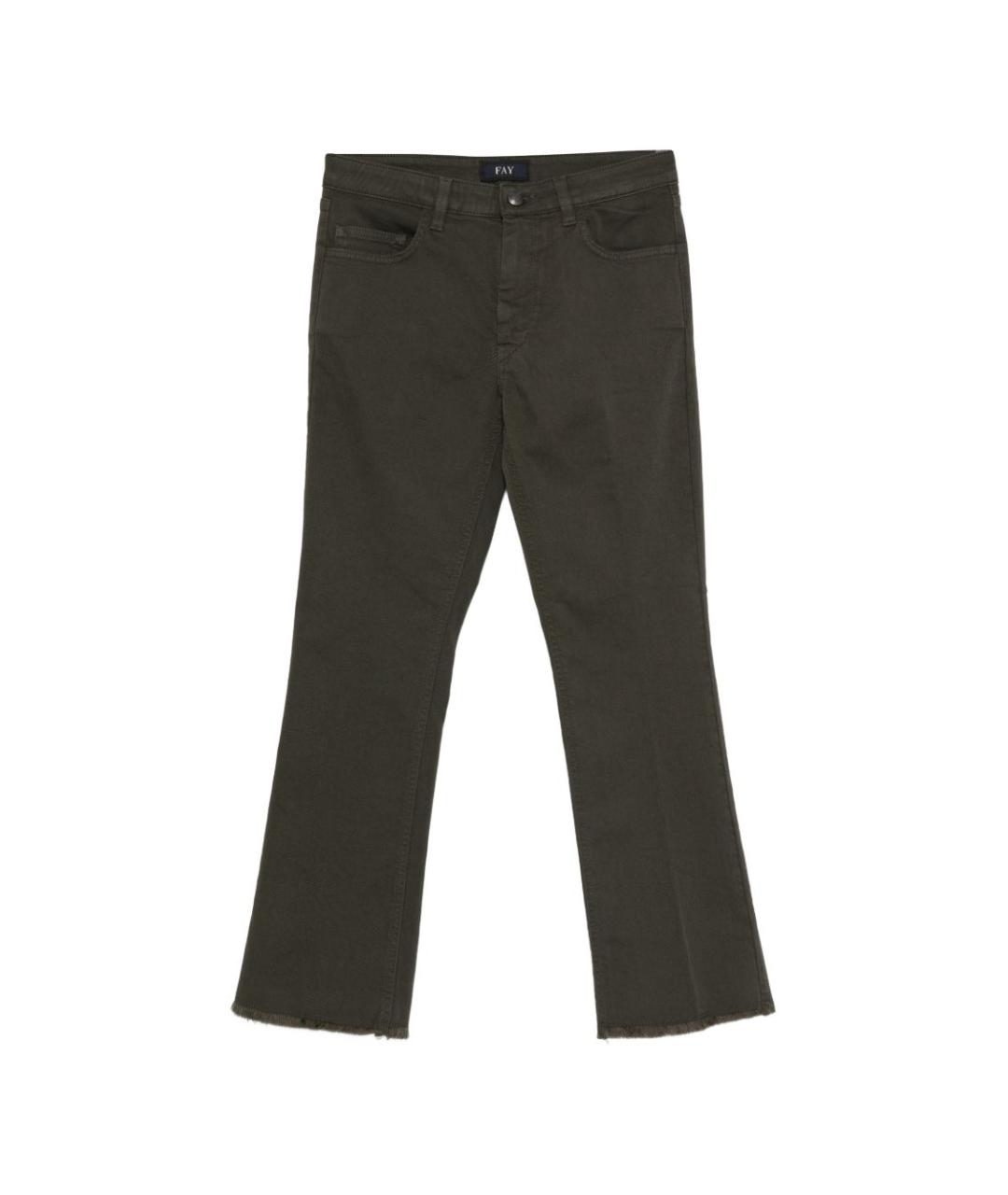 FAY Хлопковые прямые джинсы, фото 1