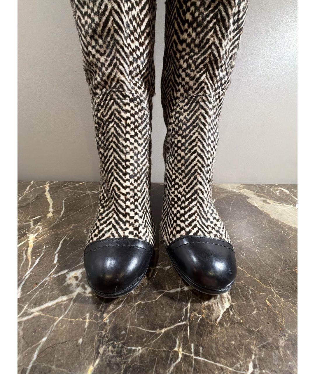CHANEL Черные сапоги, фото 3