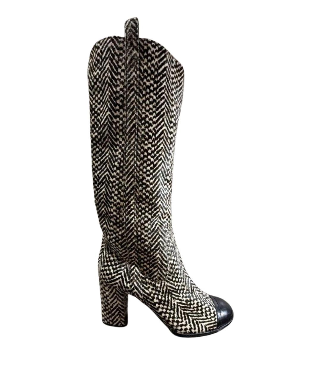 CHANEL Черные сапоги, фото 1