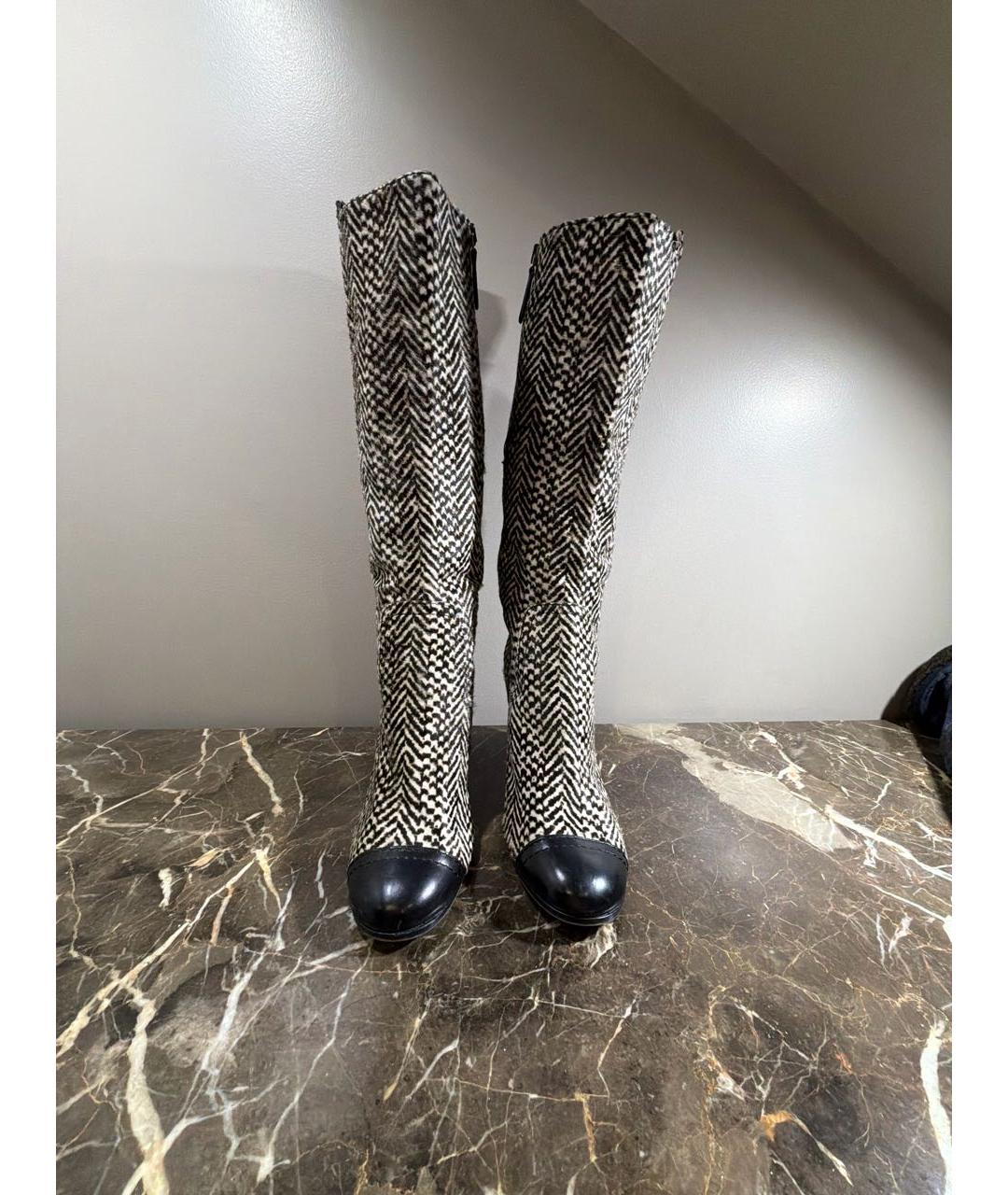 CHANEL Черные сапоги, фото 2