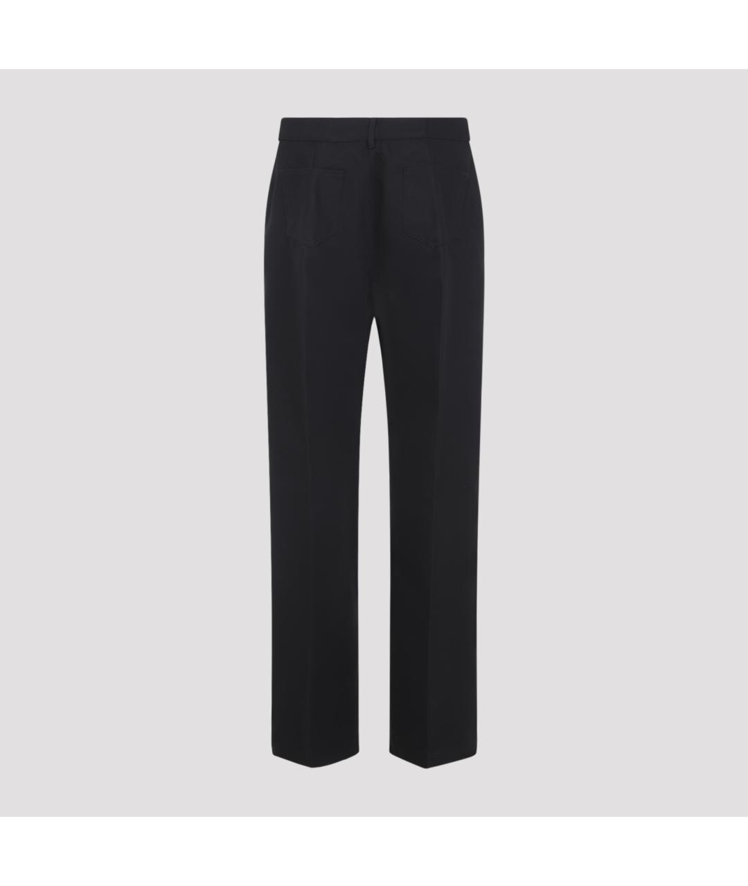 RICK OWENS Черные хлопковые прямые джинсы, фото 2