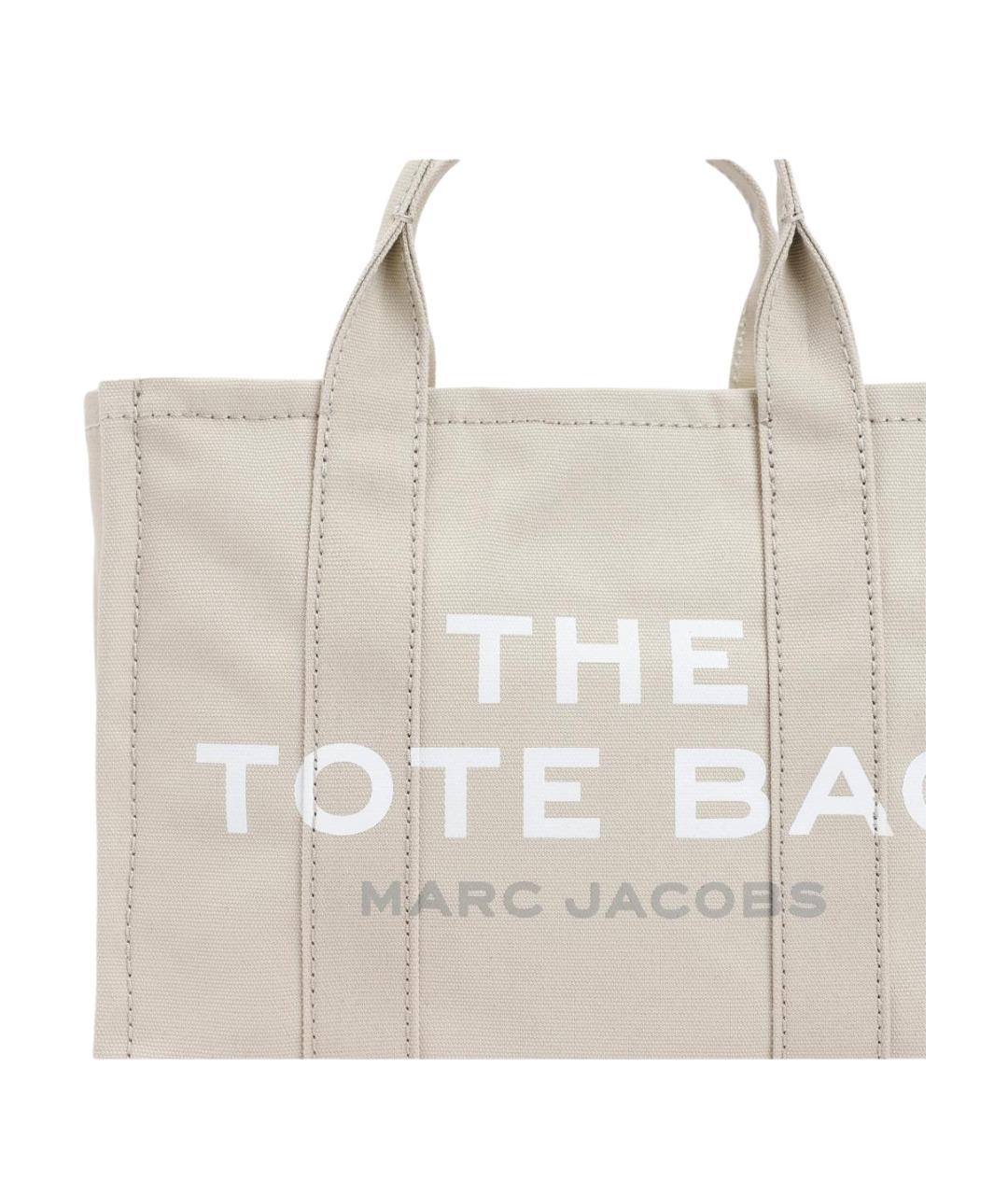 MARC JACOBS Бежевая хлопковая сумка тоут, фото 4