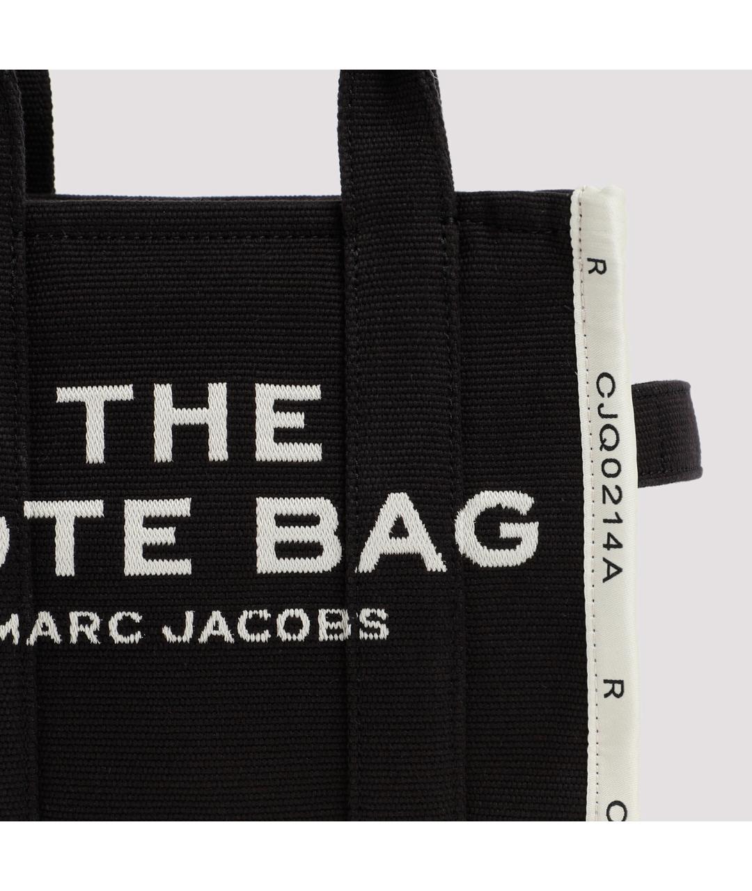 MARC JACOBS Черная тканевая сумка тоут, фото 5