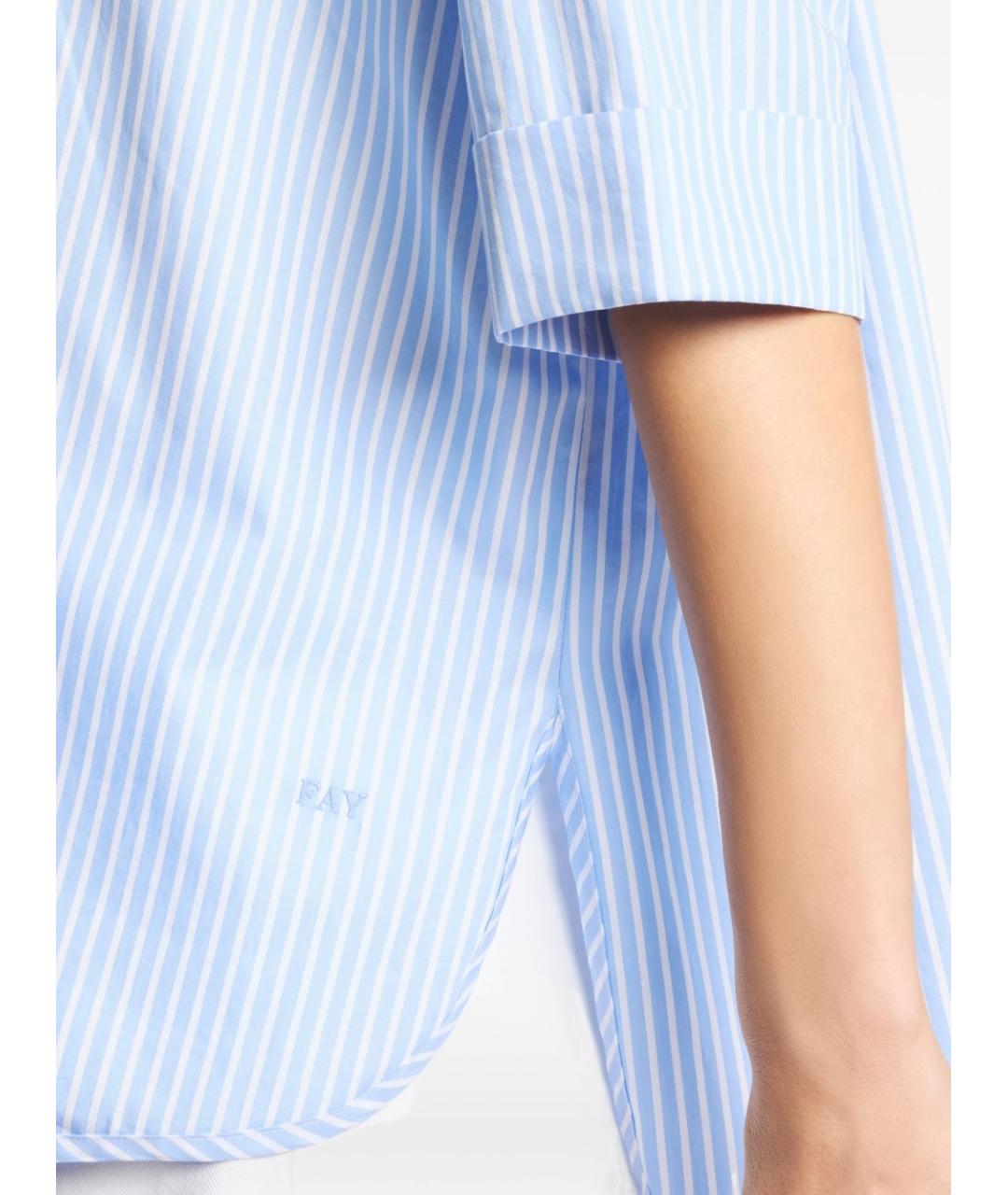 FAY Синяя хлопковая рубашка, фото 2