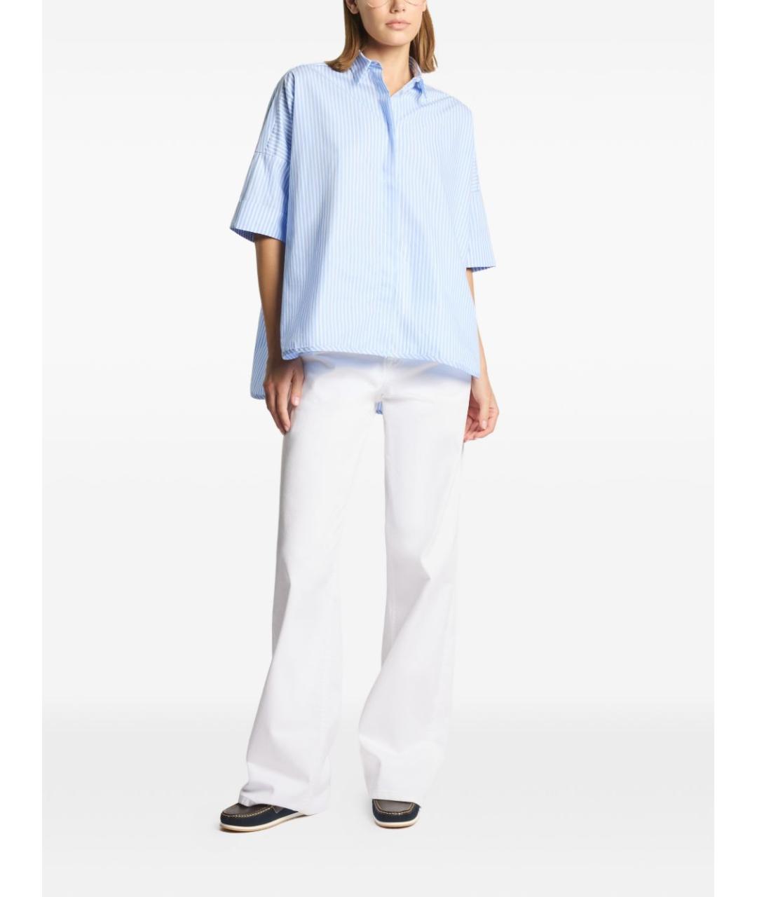 FAY Синяя хлопковая рубашка, фото 4