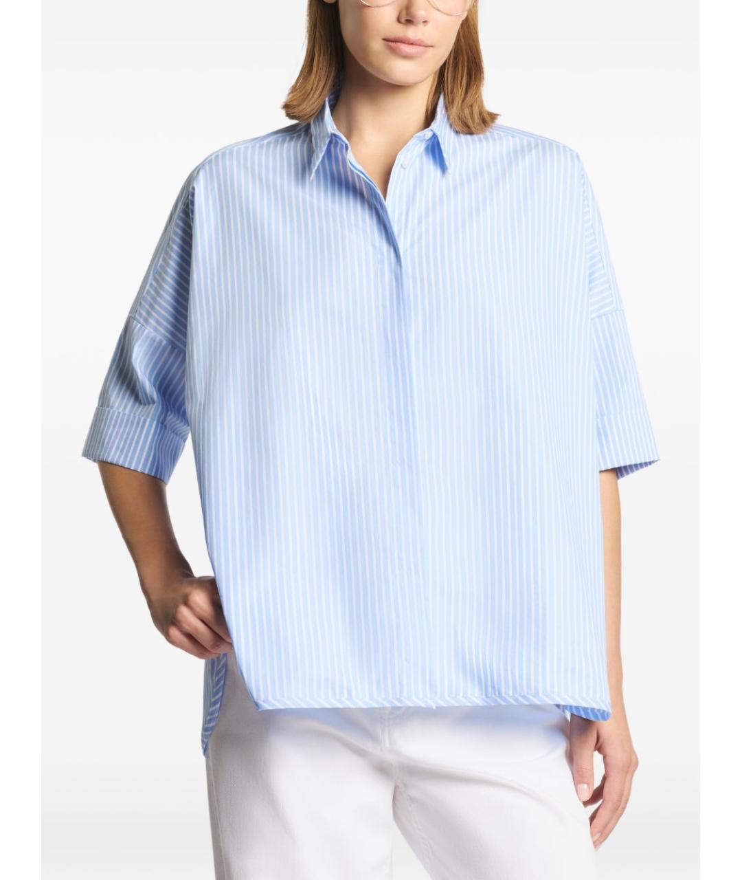 FAY Синяя хлопковая рубашка, фото 5