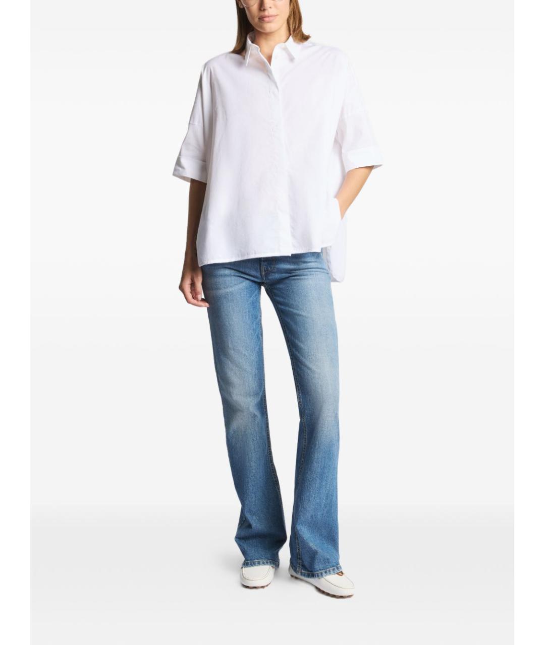 FAY Белая хлопковая рубашка, фото 5