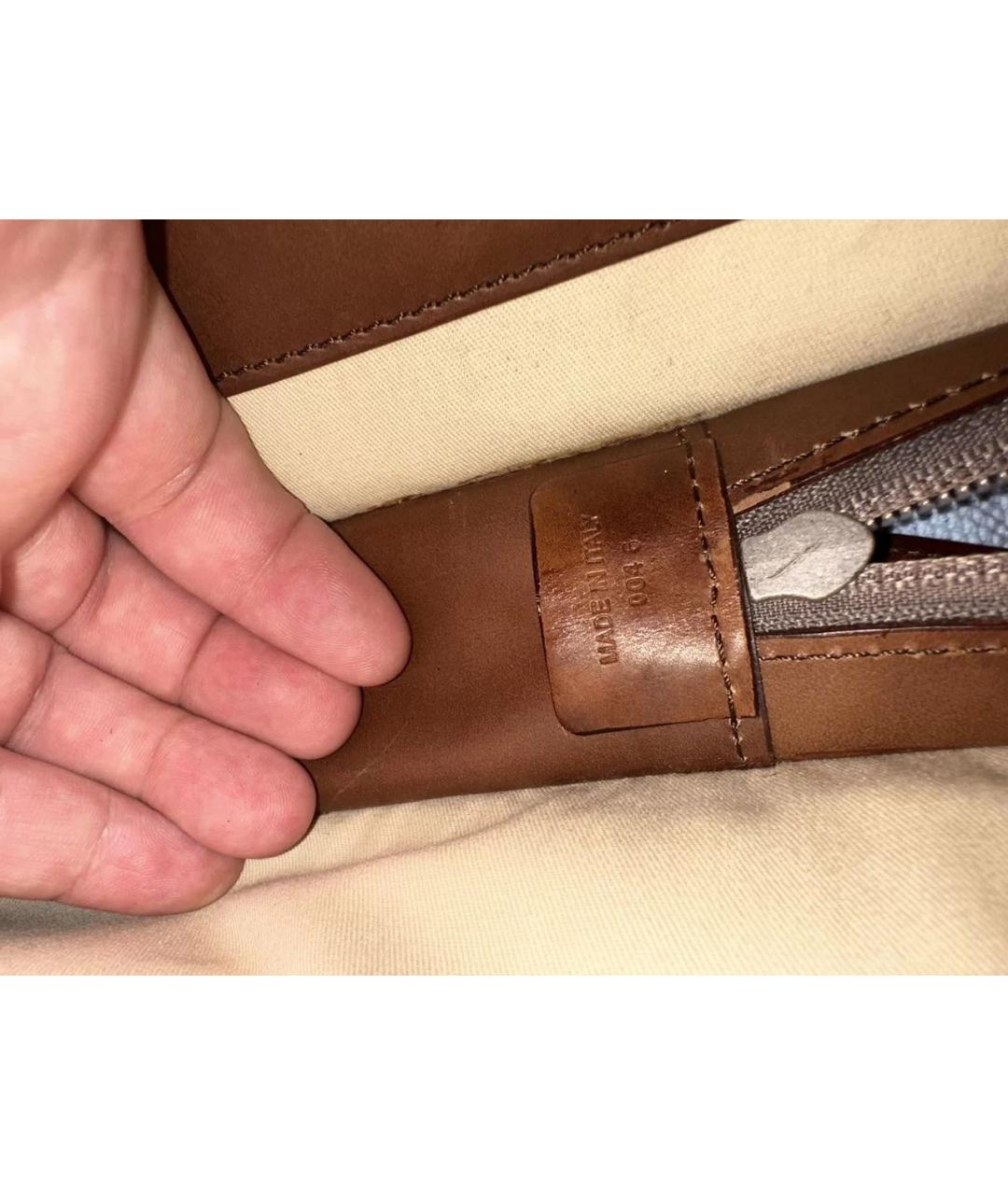 BERLUTI Коричневый кожаный портфель, фото 2
