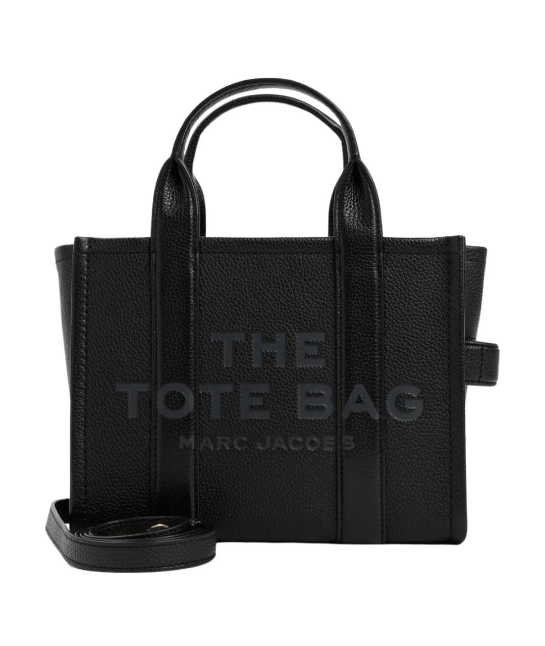 MARC JACOBS Черная кожаная сумка тоут, фото 1