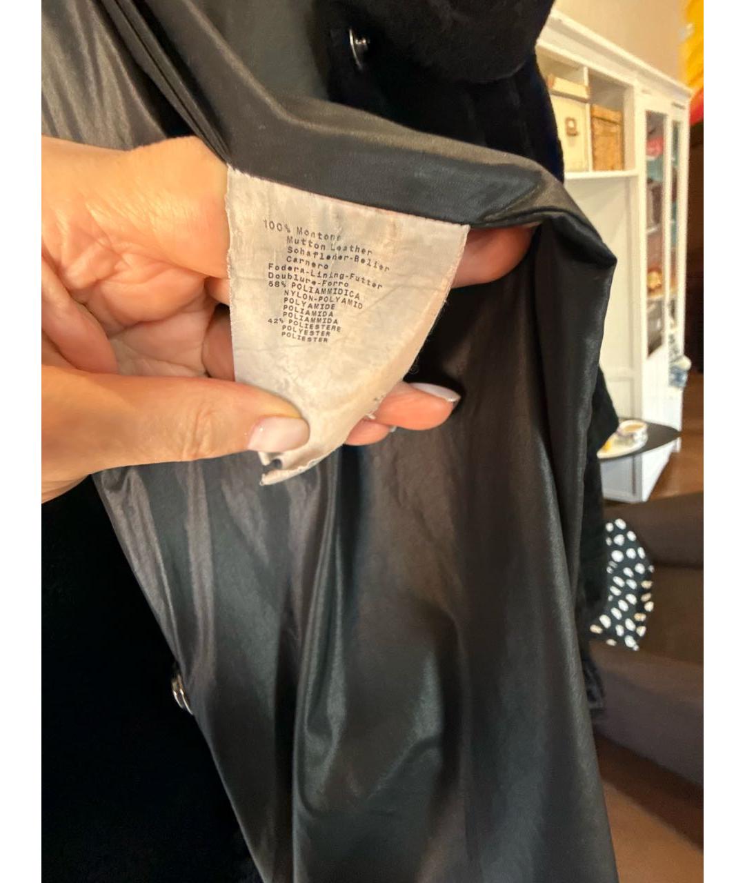 EMPORIO ARMANI Черная меховая шуба, фото 8