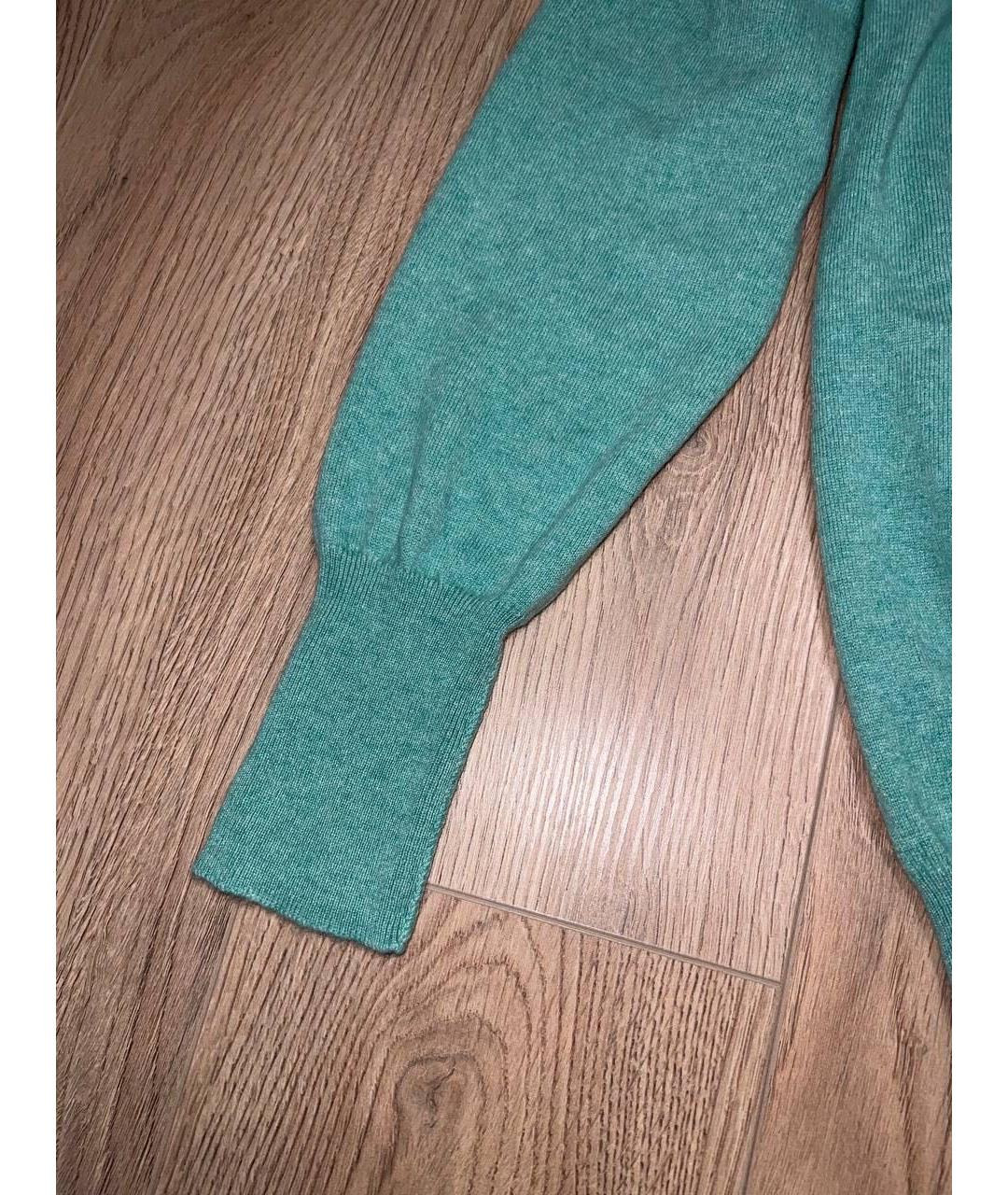 KITON Бирюзовый шерстяной джемпер / свитер, фото 4