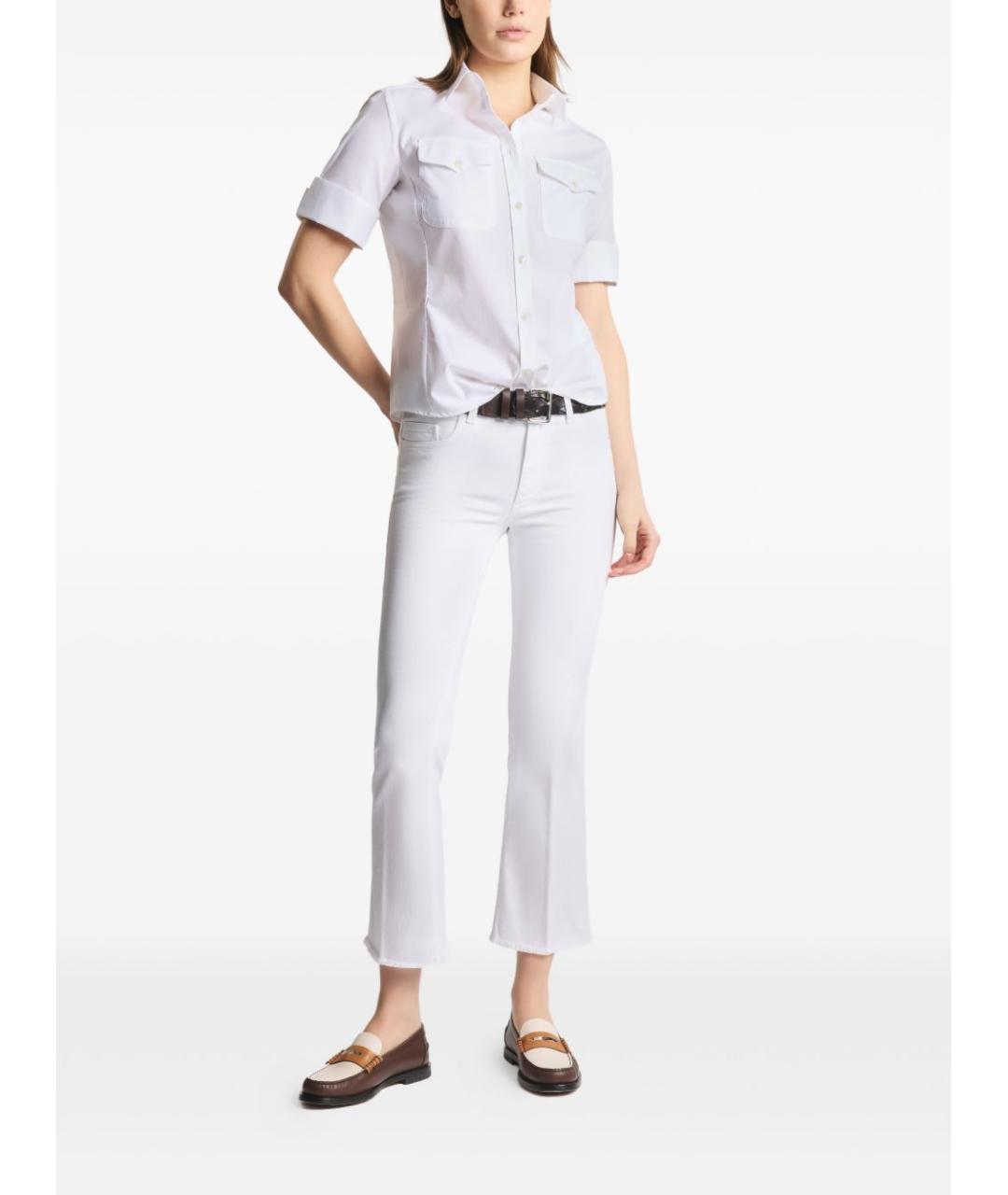 FAY Белая хлопковая рубашка, фото 2