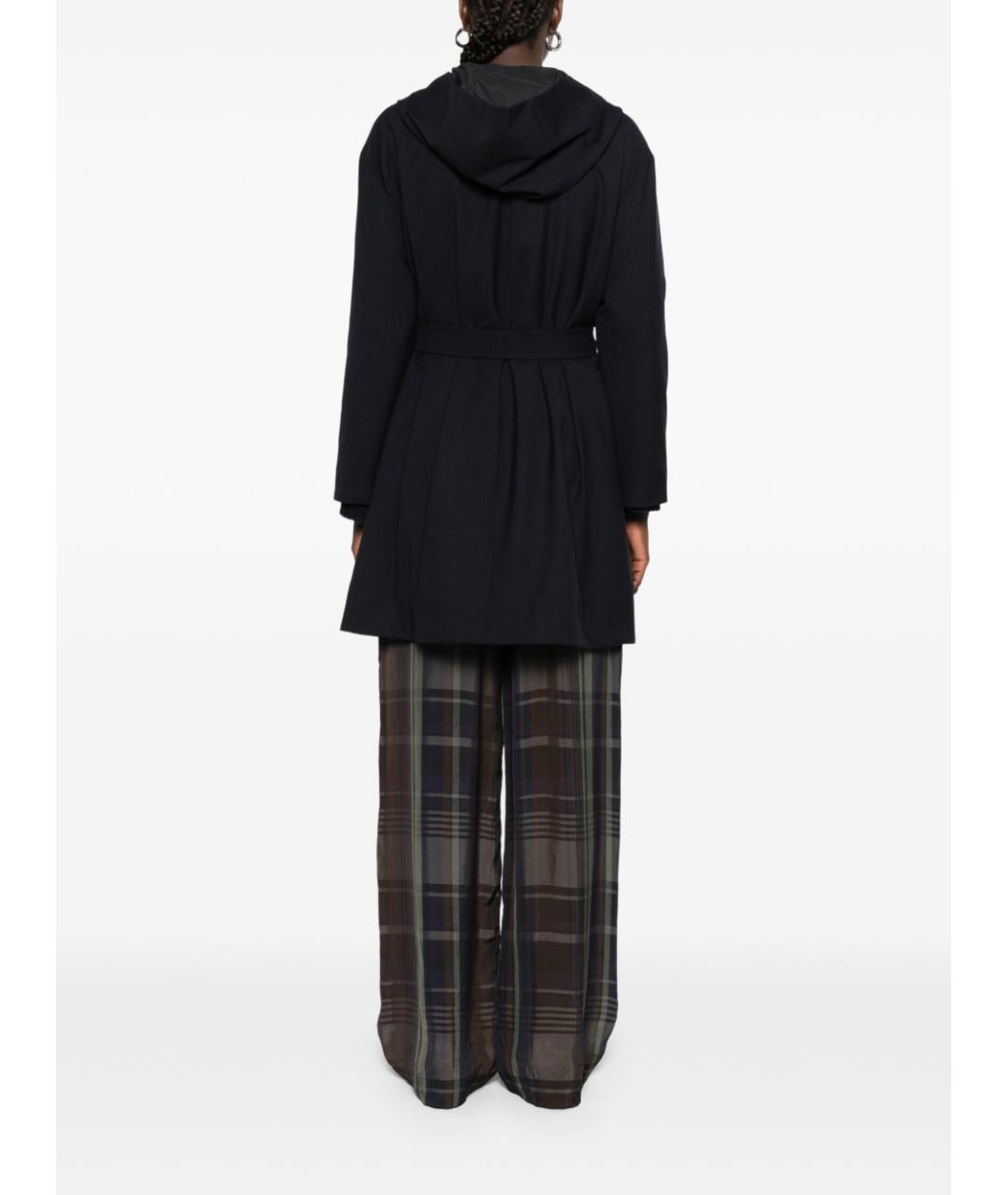 HERNO Синее полиэстеровое пальто, фото 6