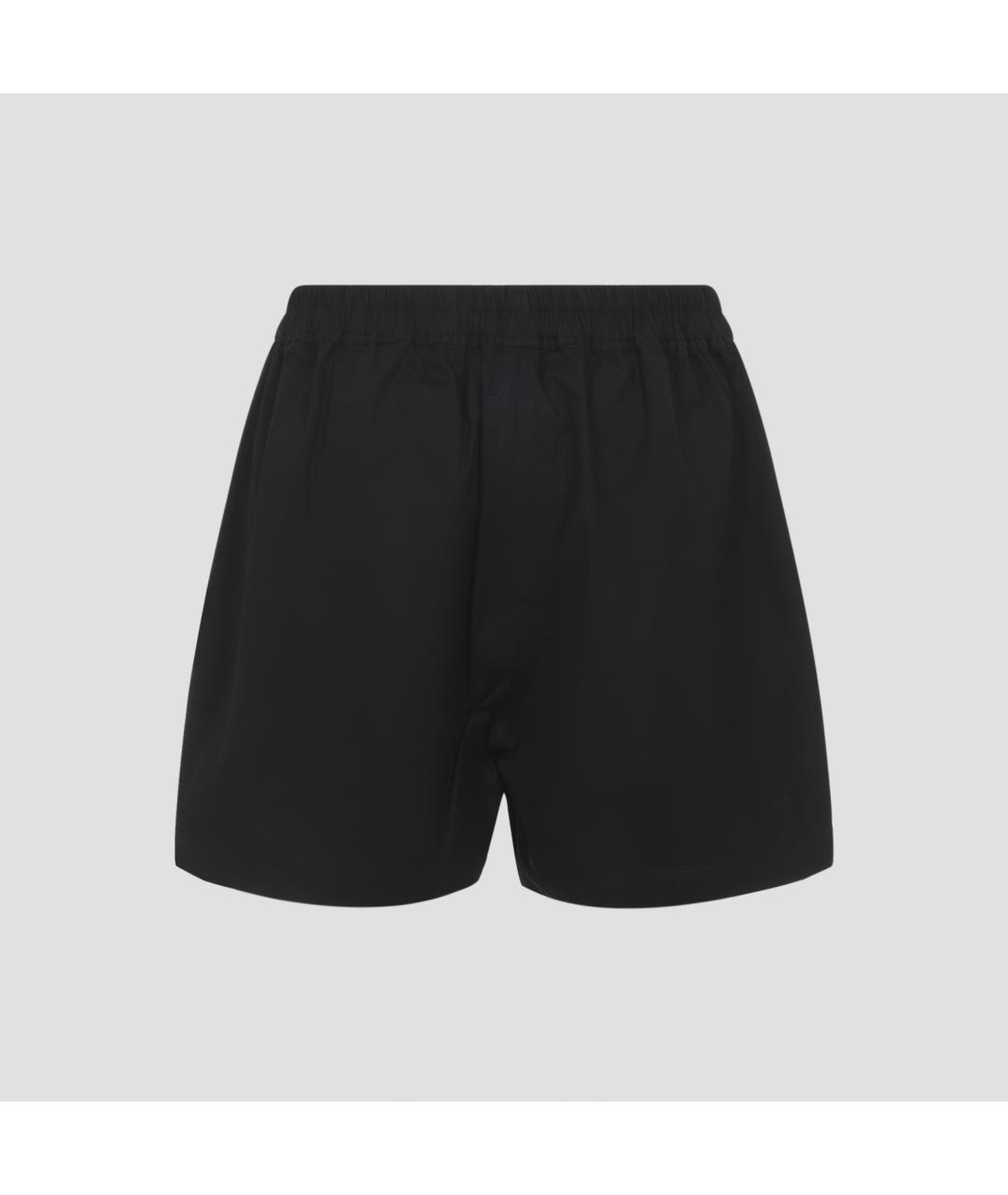 RICK OWENS Черные хлопковые шорты, фото 2