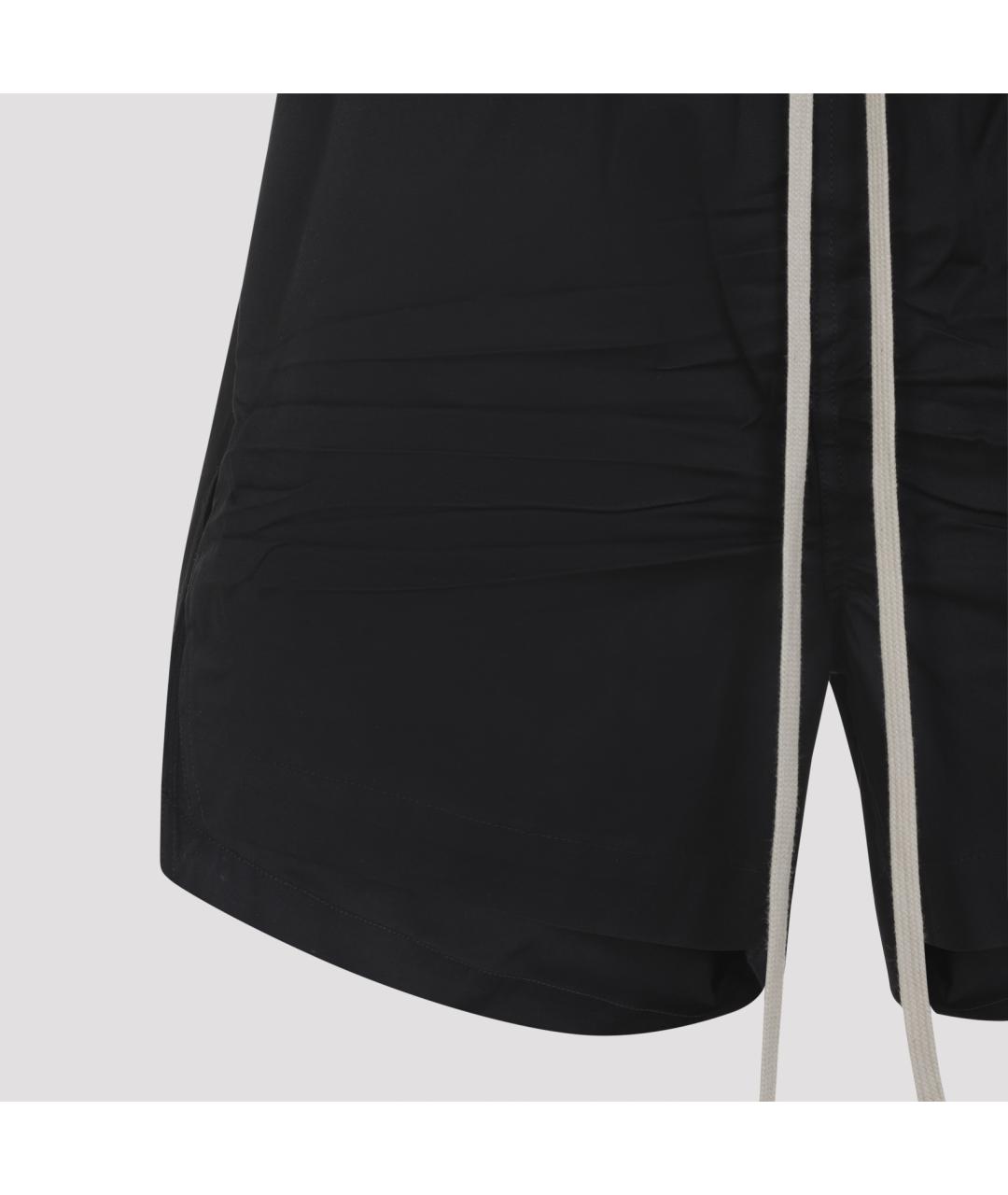 RICK OWENS Черные хлопковые шорты, фото 3
