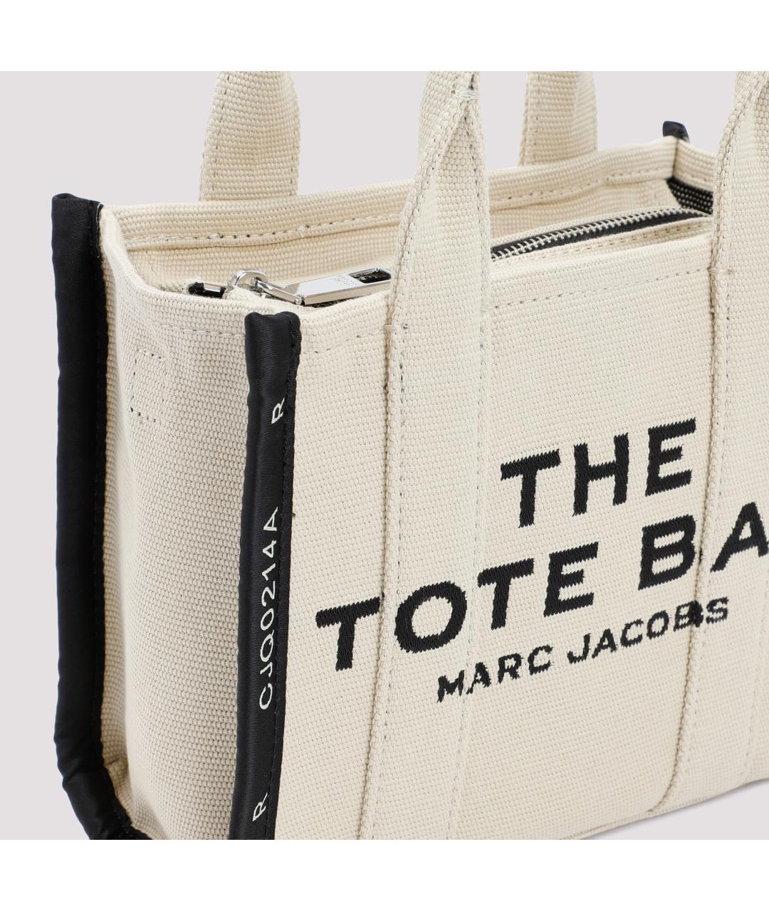 MARC JACOBS Бежевая тканевая сумка тоут, фото 5