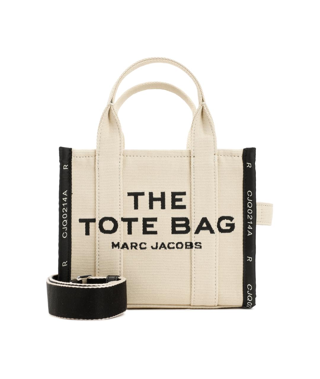 MARC JACOBS Бежевая тканевая сумка тоут, фото 1