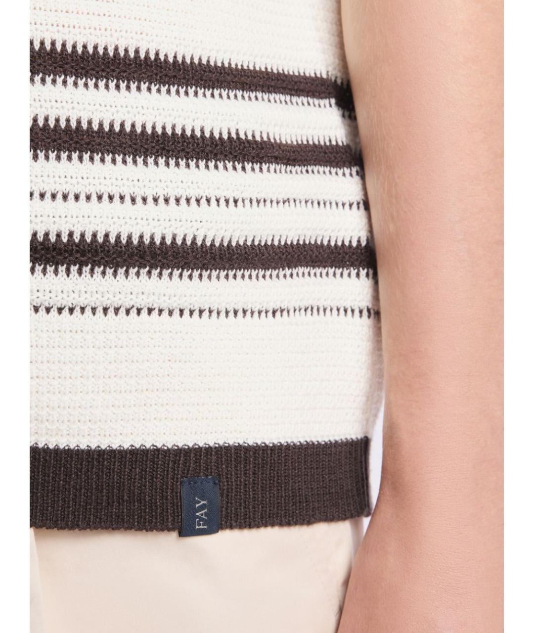 FAY Мульти хлопковое поло с коротким рукавом, фото 4