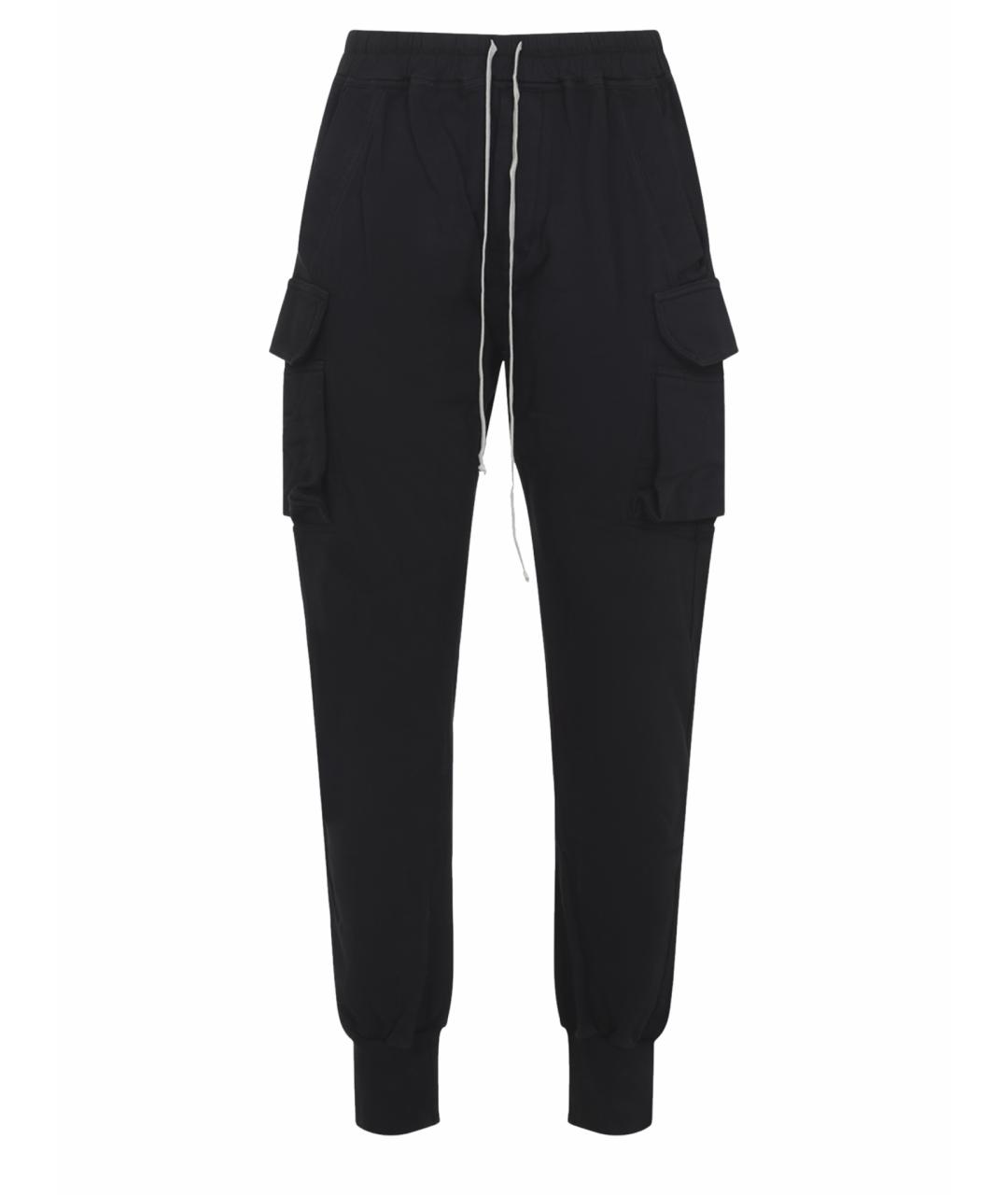 RICK OWENS DRKSHDW Черные хлопковые повседневные брюки, фото 1