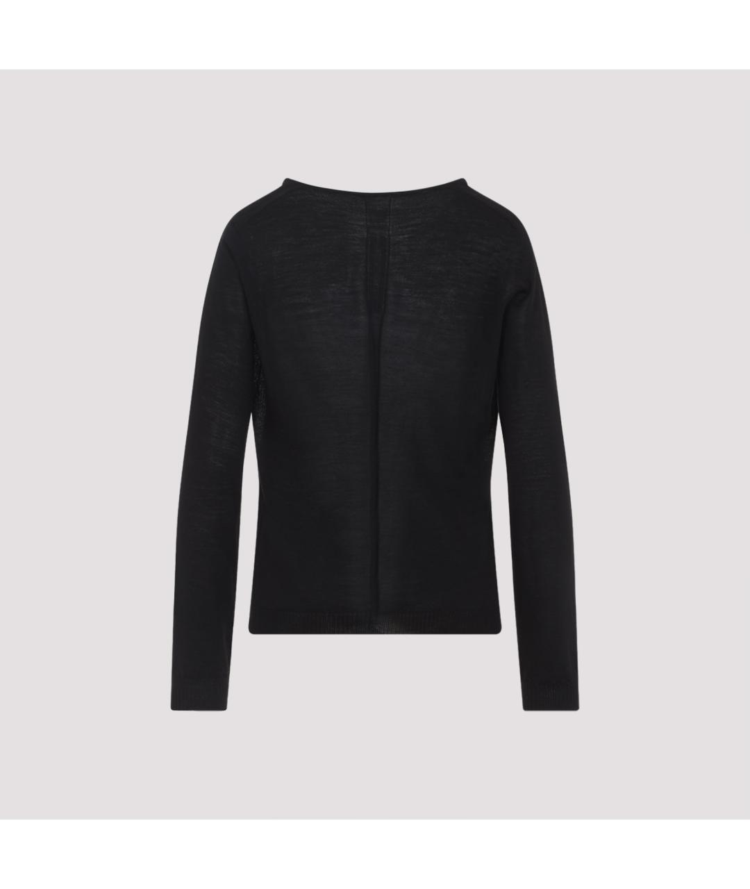 RICK OWENS Черный шерстяной джемпер / свитер, фото 2