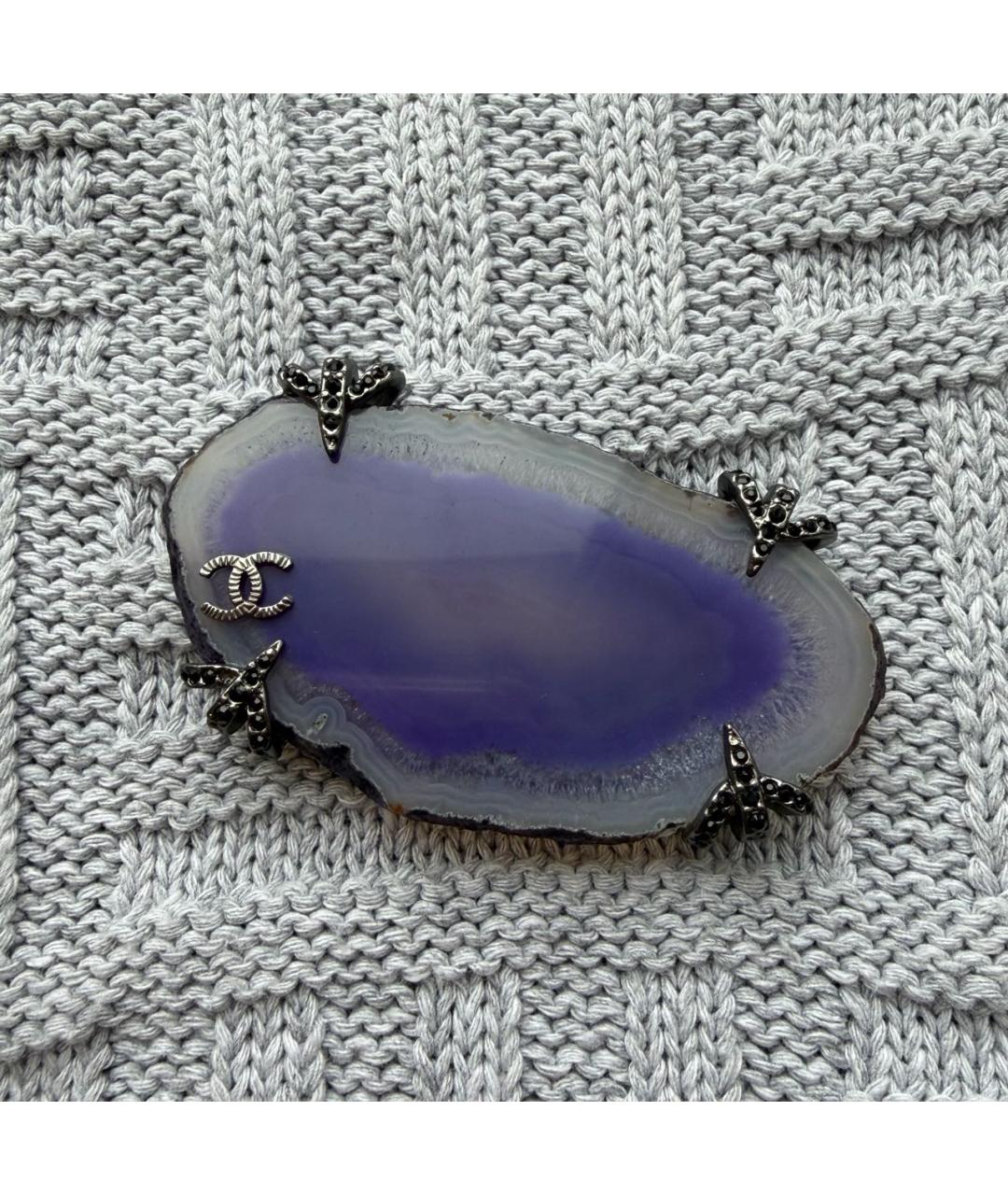 CHANEL Фиолетовая булавка / брошь, фото 9