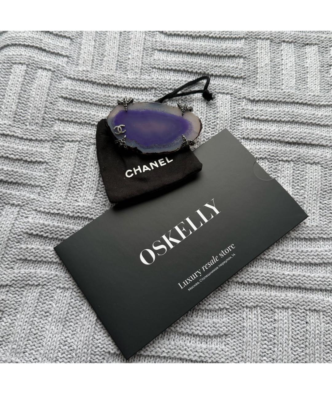 CHANEL Фиолетовая булавка / брошь, фото 2