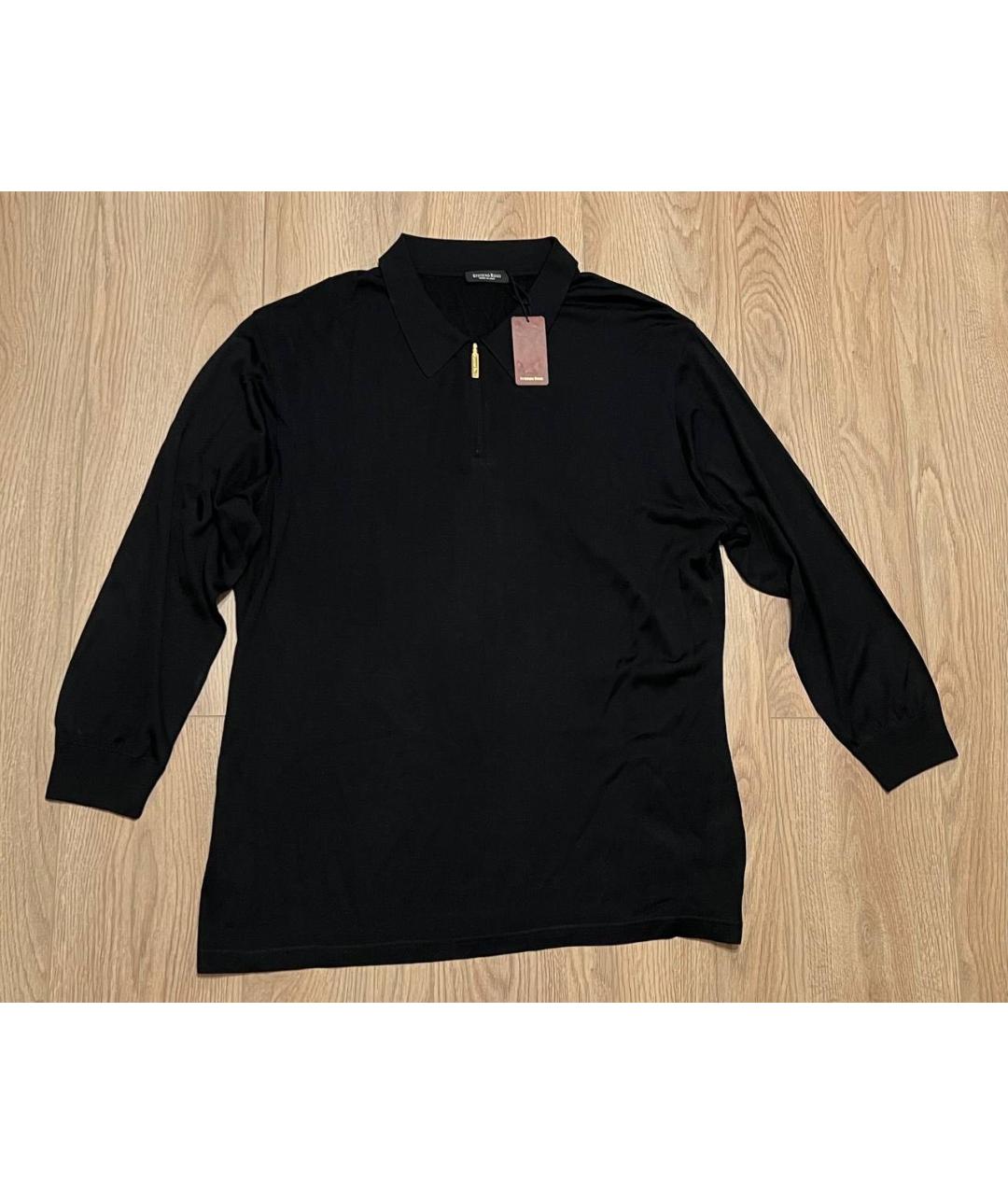 STEFANO RICCI Черный шелковый джемпер / свитер, фото 6