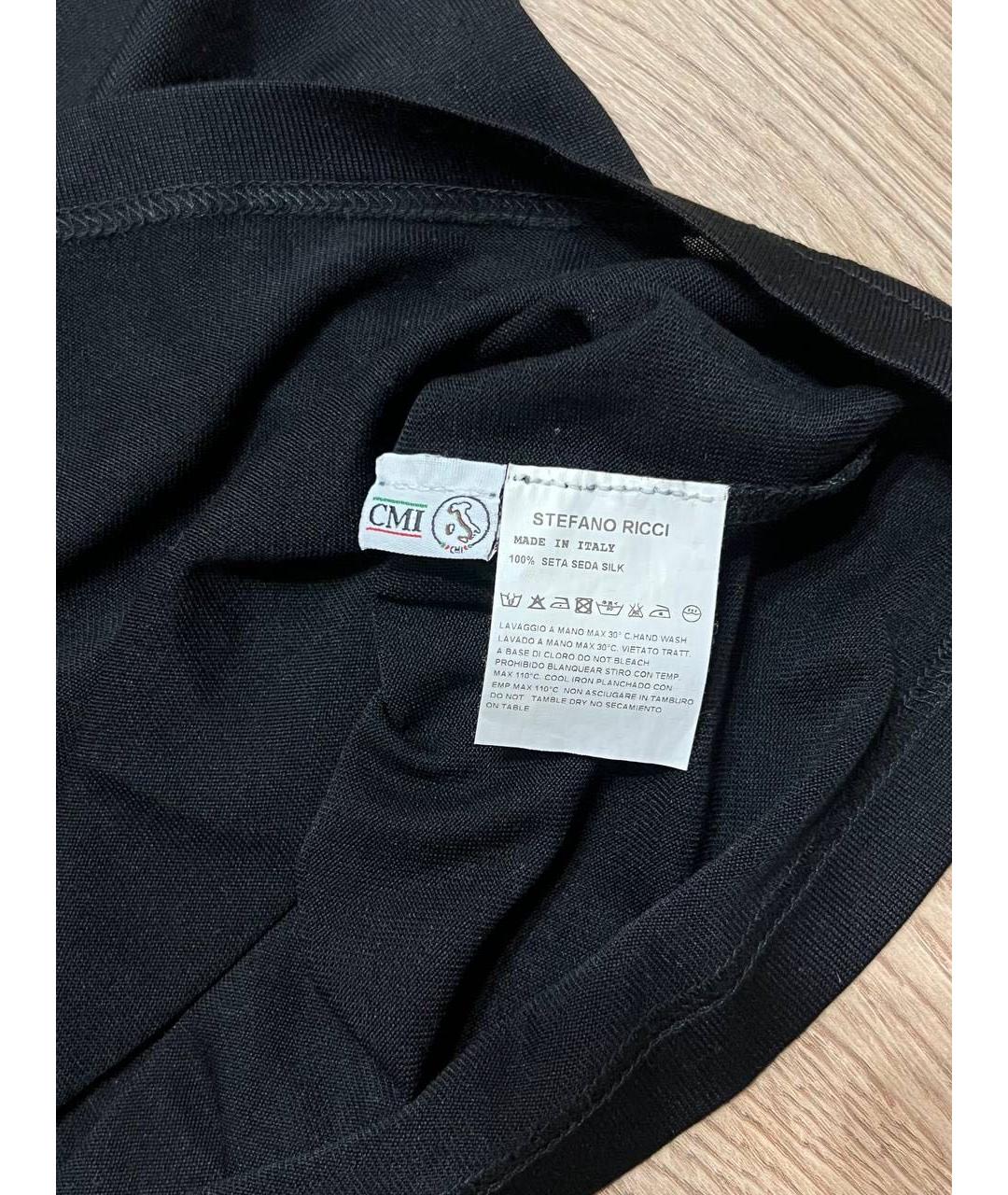 STEFANO RICCI Черный шелковый джемпер / свитер, фото 3