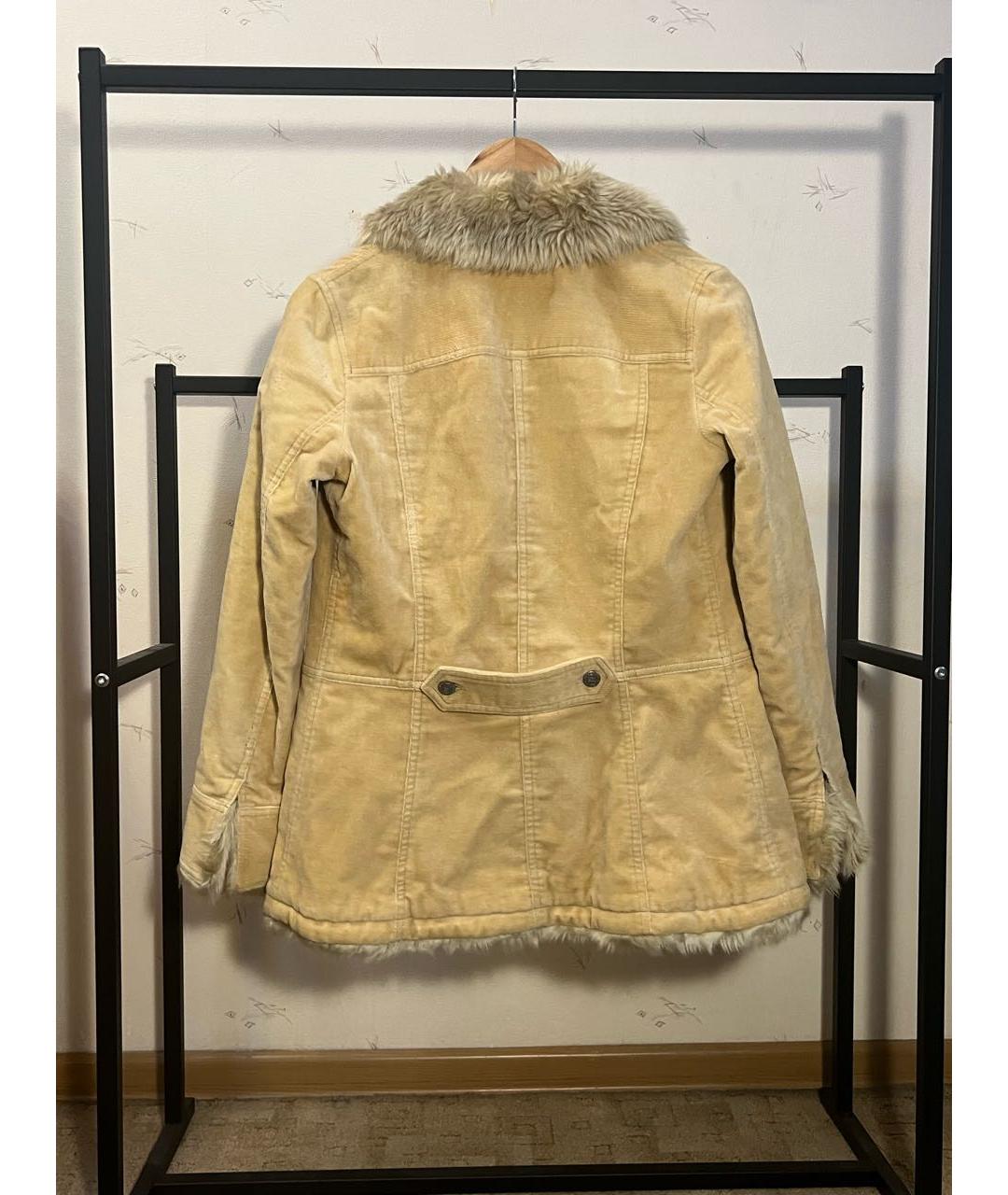 BURBERRY Бежевая хлопковая дубленка, фото 2