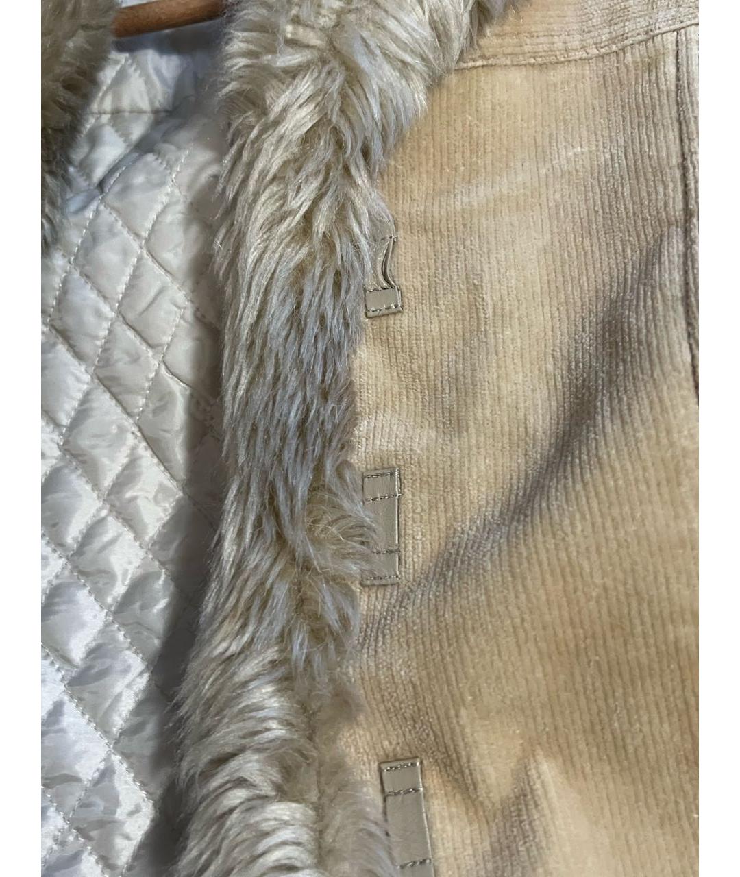 BURBERRY Бежевая хлопковая дубленка, фото 5