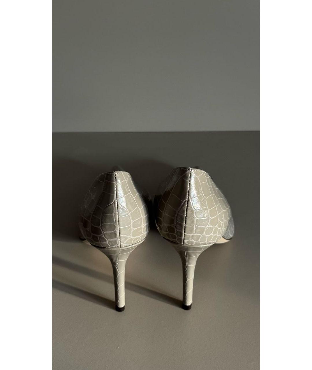 JIMMY CHOO Серые кожаные туфли, фото 4