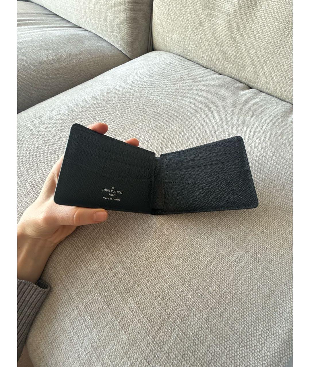 LOUIS VUITTON Черный кошелек, фото 4