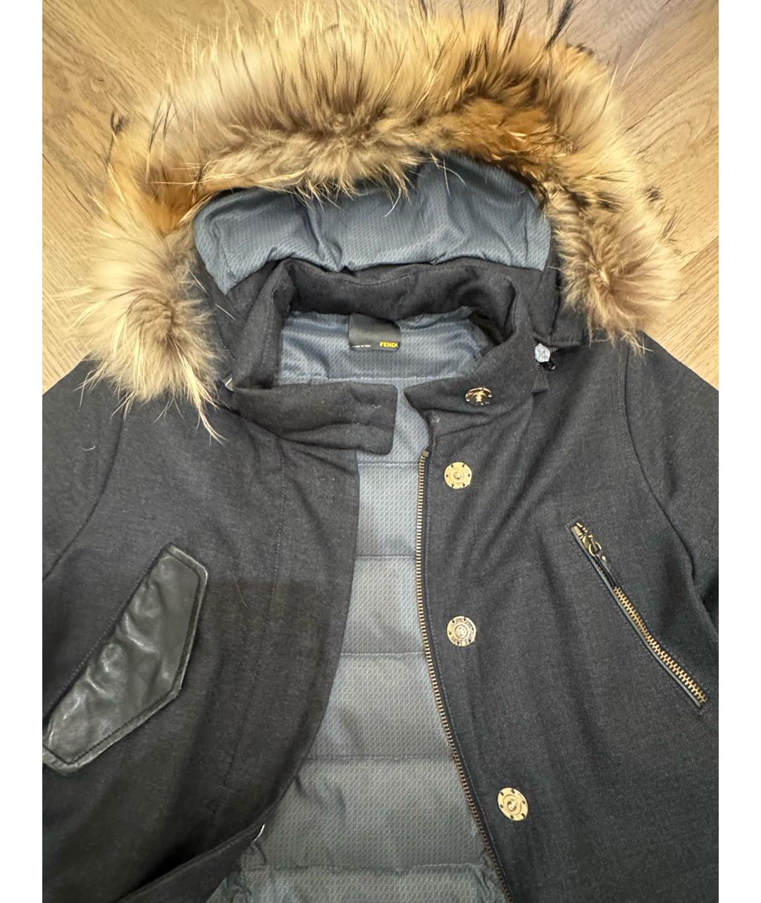 FENDI Хаки парка, фото 3