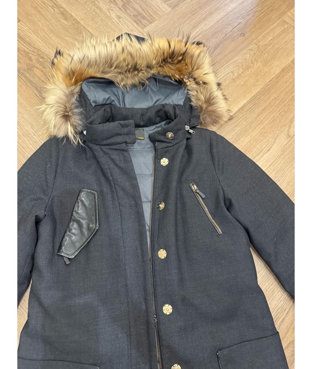 FENDI Хаки парка, фото 7