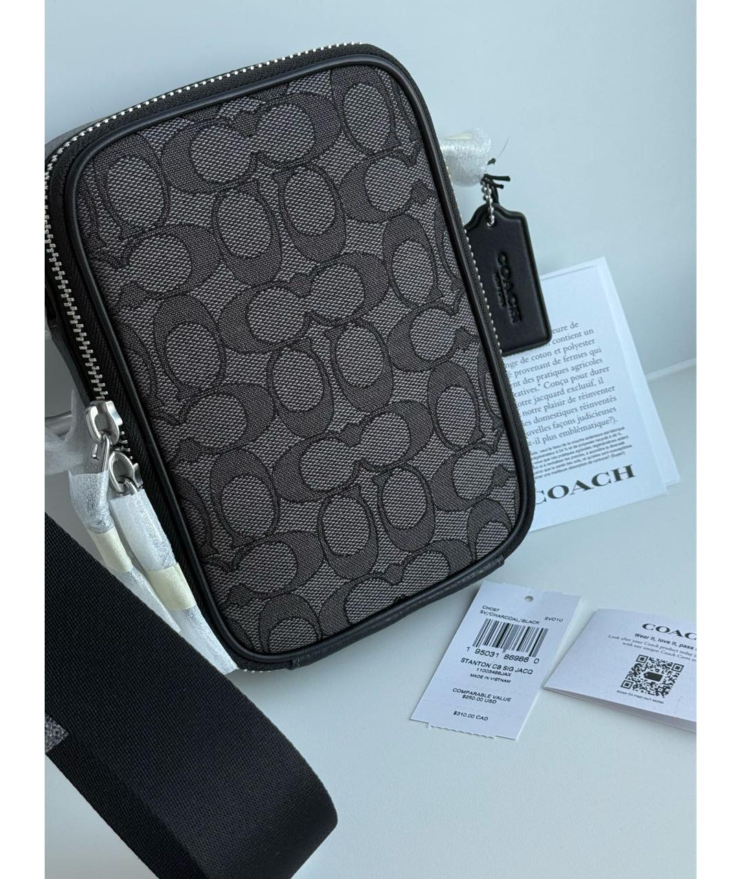 COACH Мульти жаккардовая сумка на плечо, фото 2