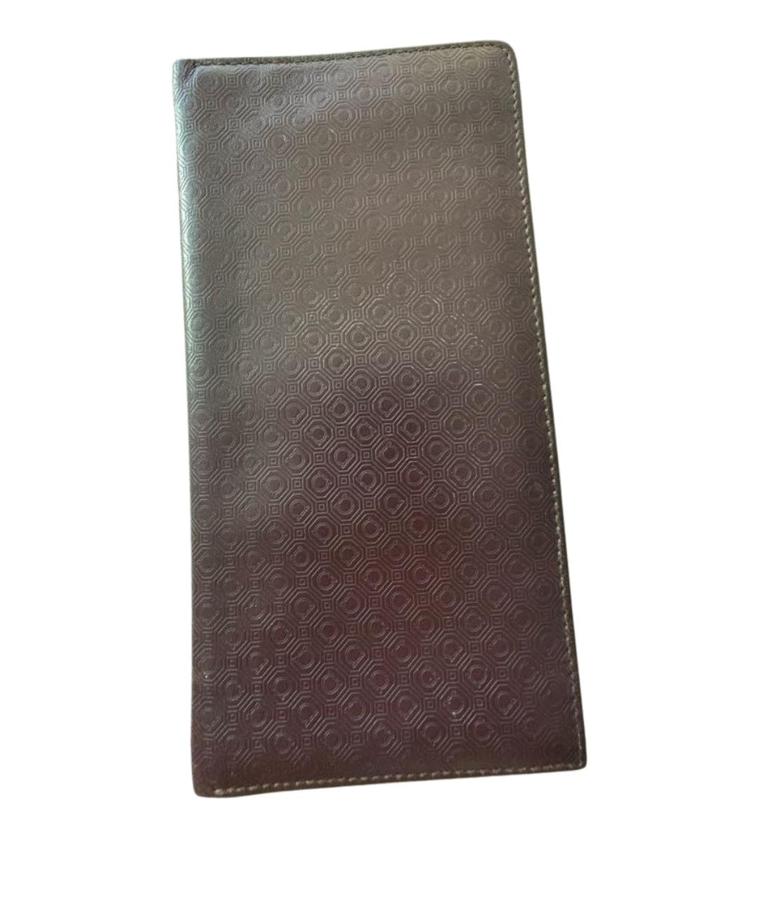 FERRAGAMO Бордовый кожаный кошелек, фото 1