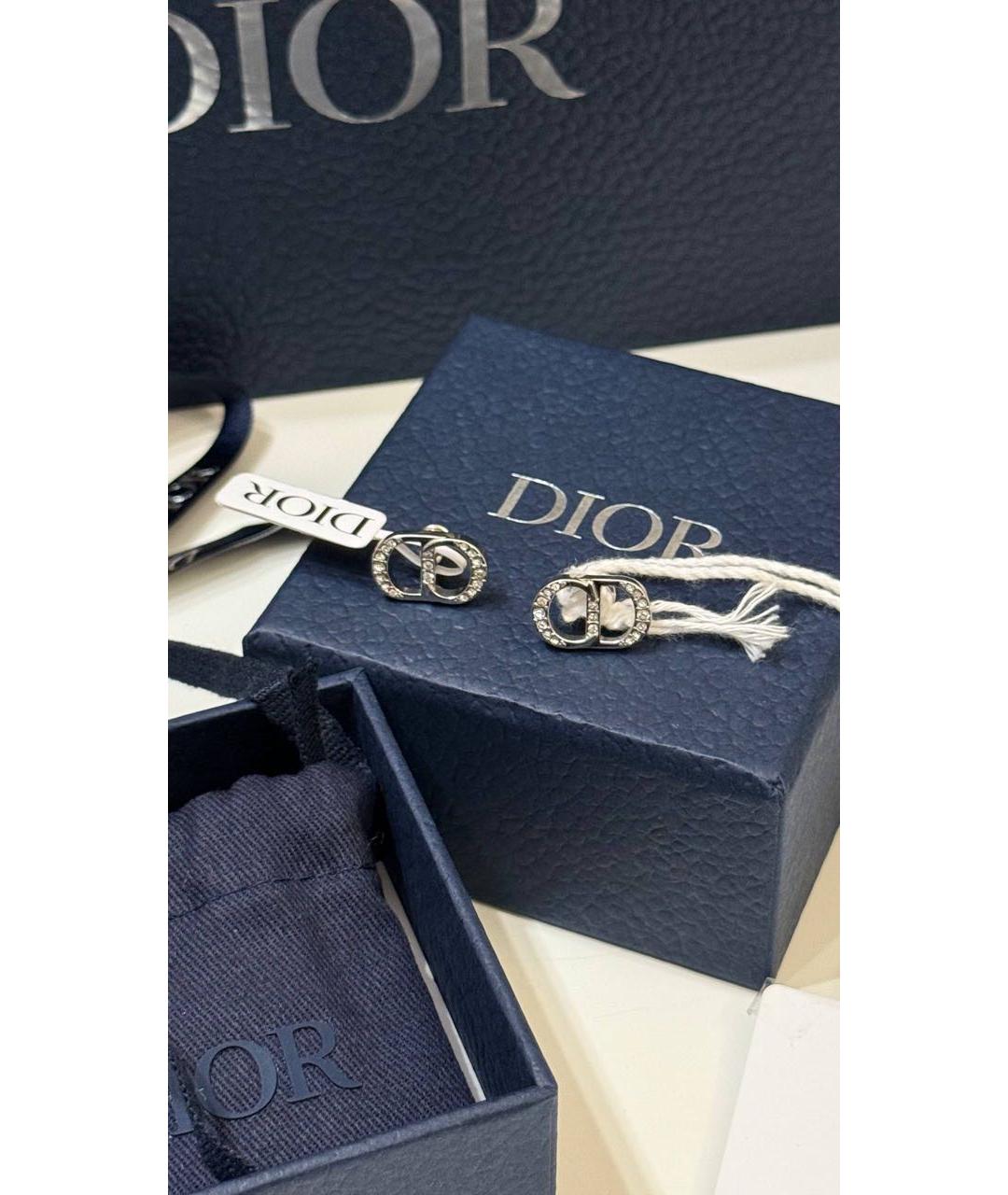 CHRISTIAN DIOR Серебряные металлические серьги, фото 2