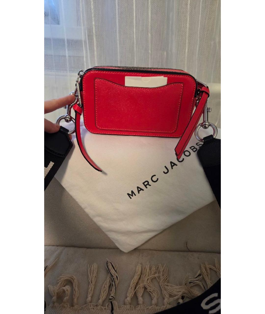 MARC JACOBS Красная кожаная сумка через плечо, фото 3