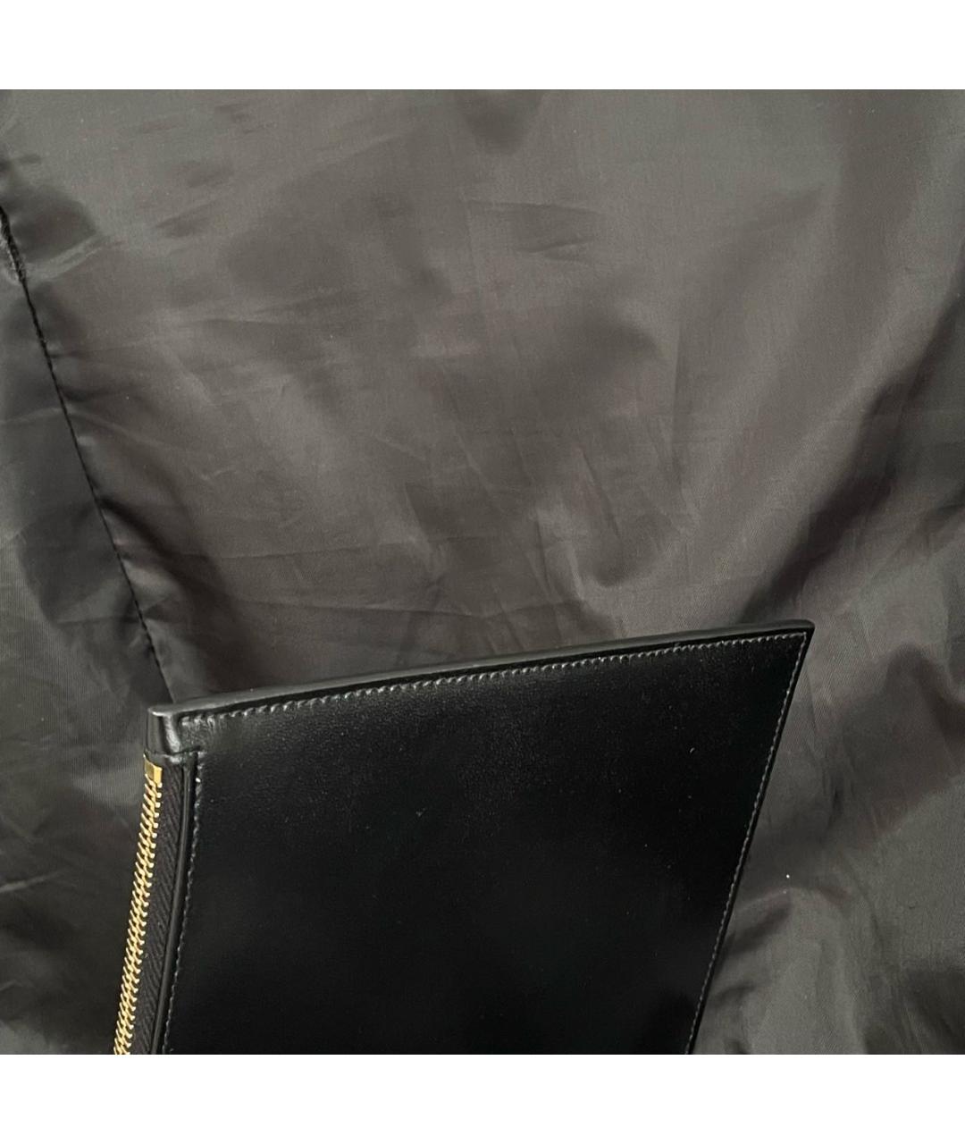 SAINT LAURENT Черная кожаная папка для документов, фото 4